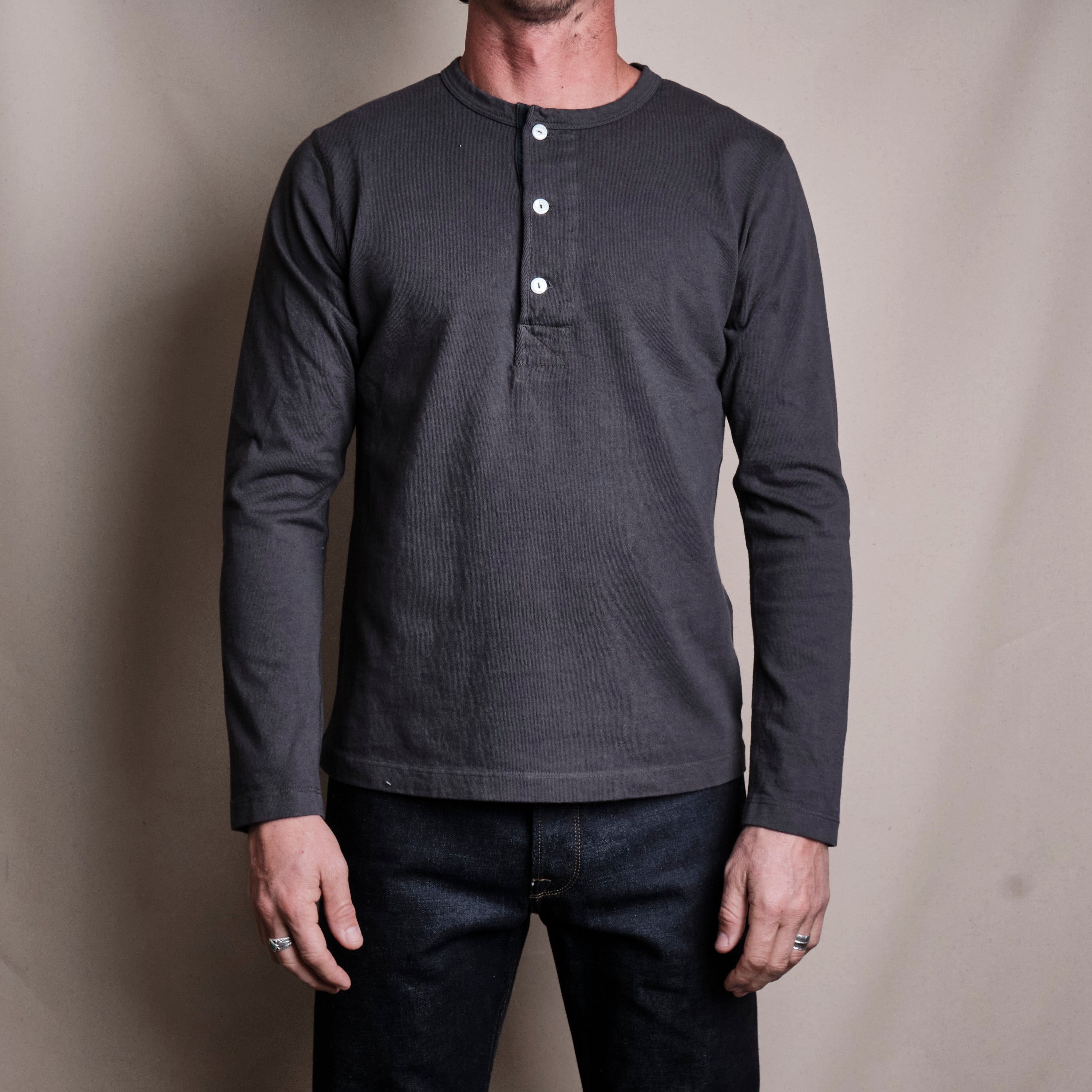 13 Ounce Henley L/S <span>Midnight</span>