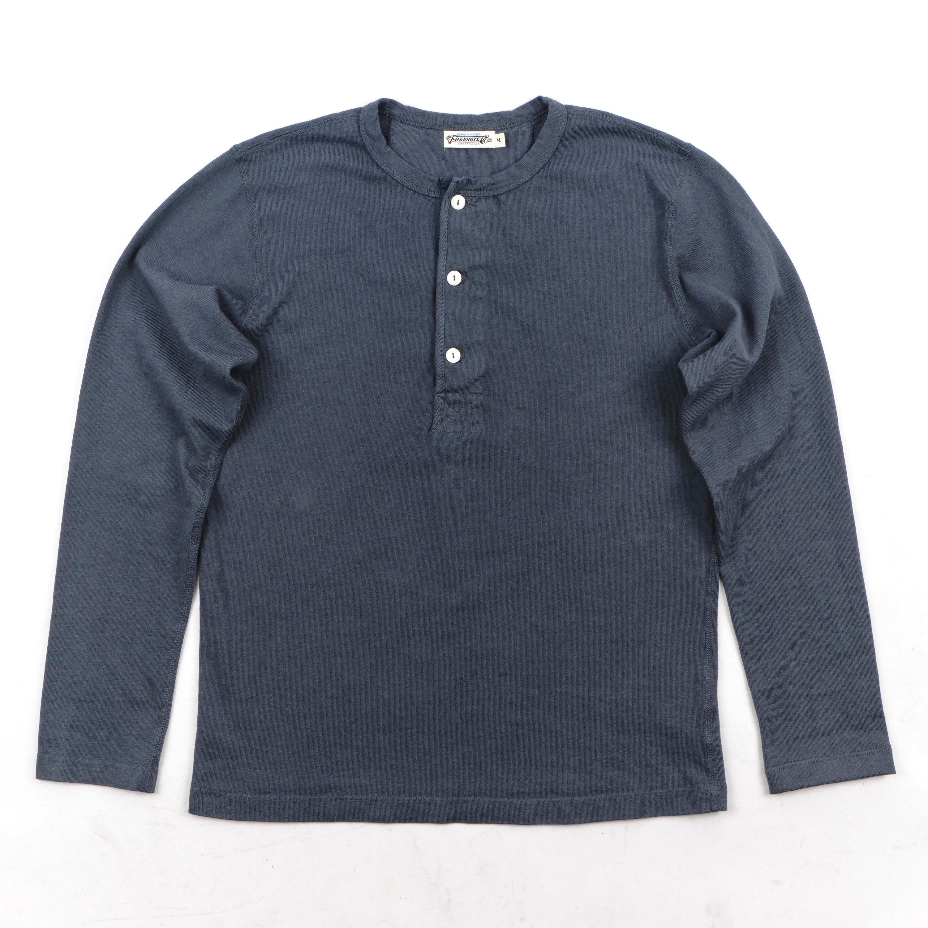 13 Ounce Henley L/S <span>Faded Blue</span>