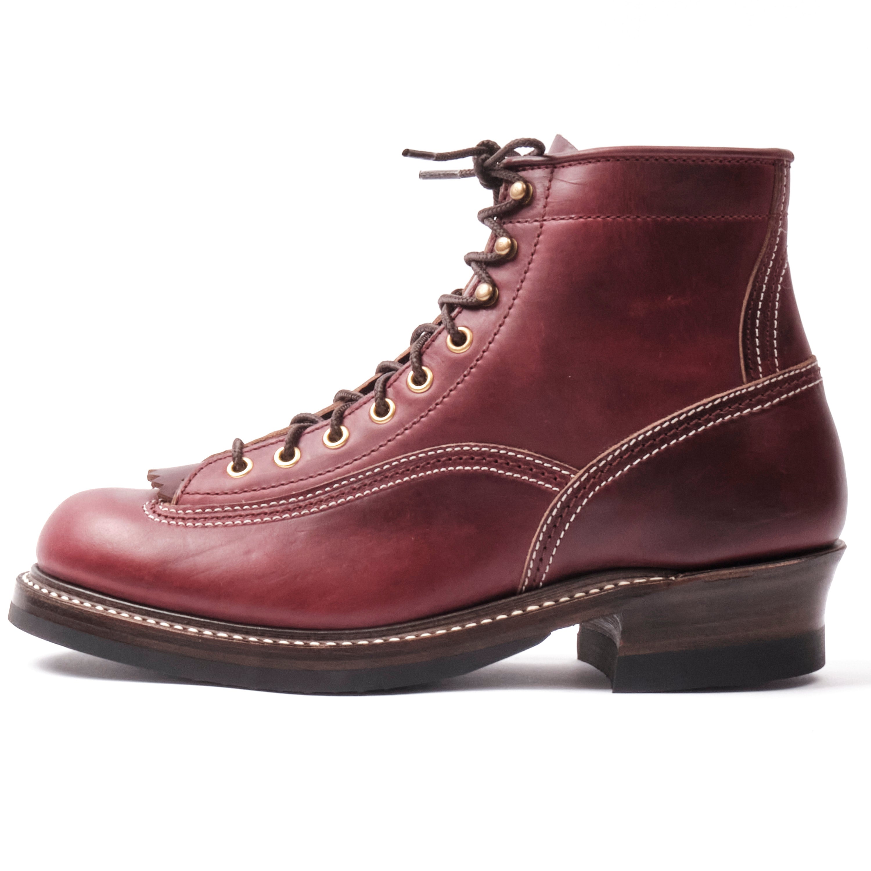 John Lofgren Donkey Puncher Boots Horween Burgundy Chromexcel