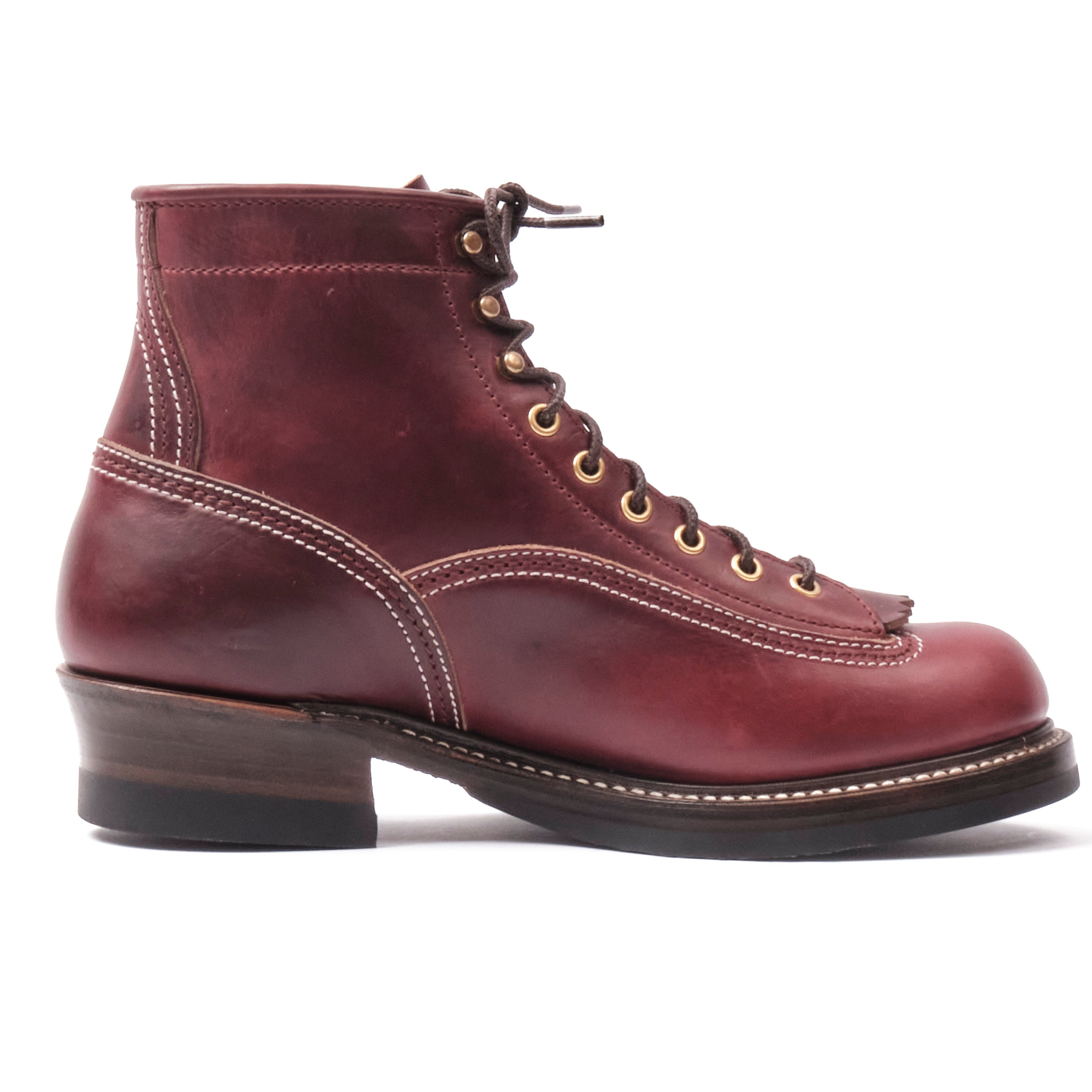 John Lofgren Donkey Puncher Boots Horween Burgundy Chromexcel