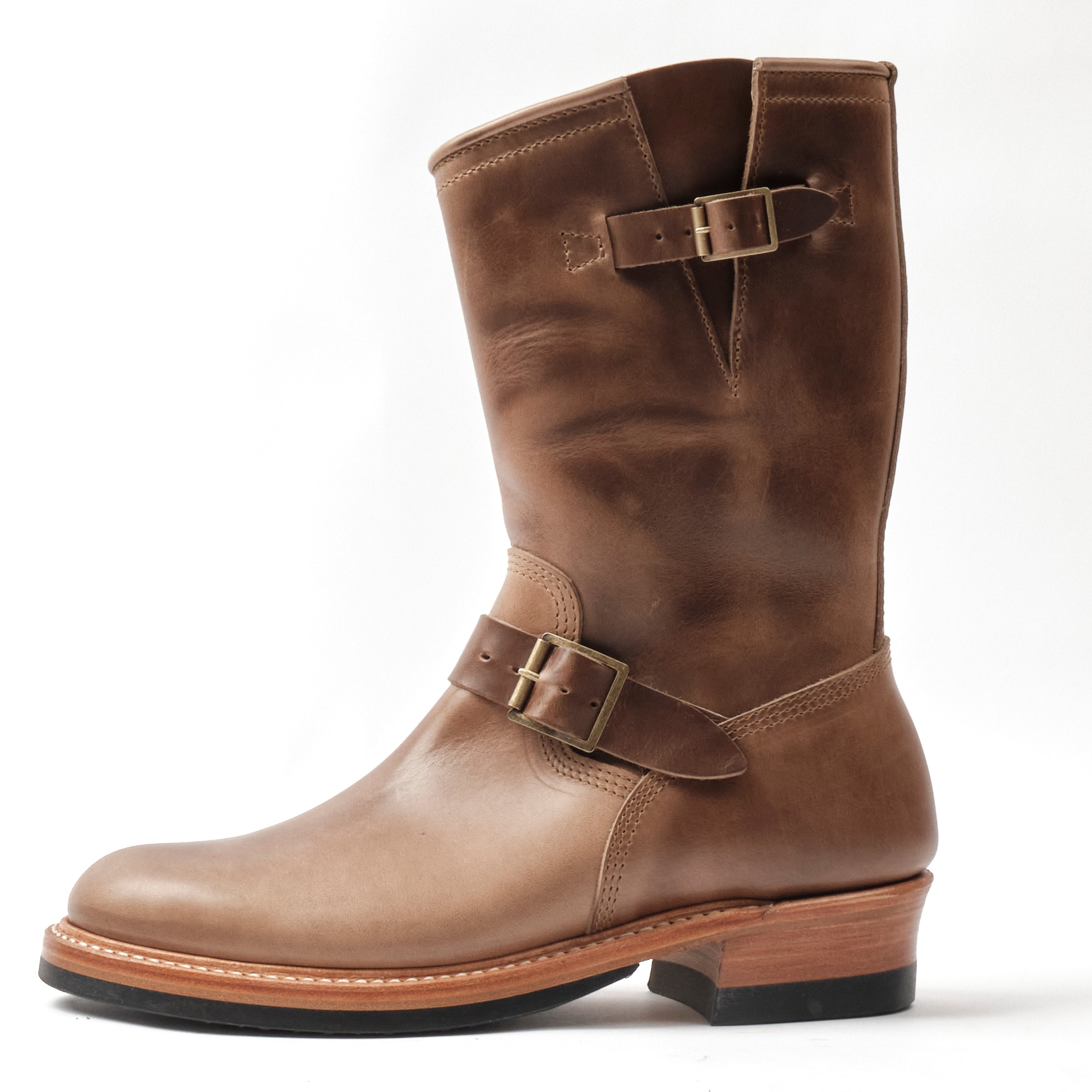 John Lofgren Wabash Engineer Boots Horween Chromexcel Natural