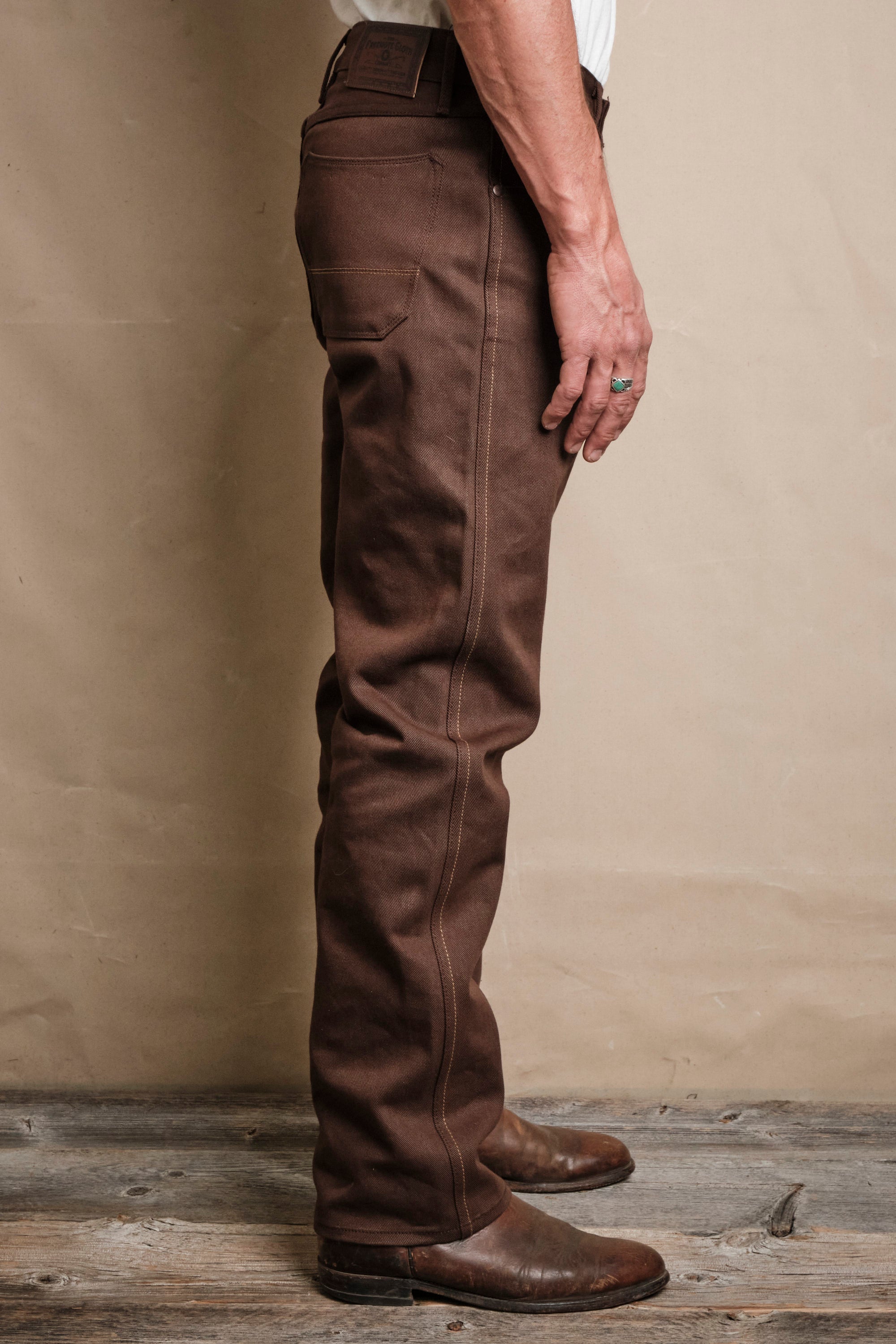 Wilkes Western 15 Ounce Dark Brown Denim