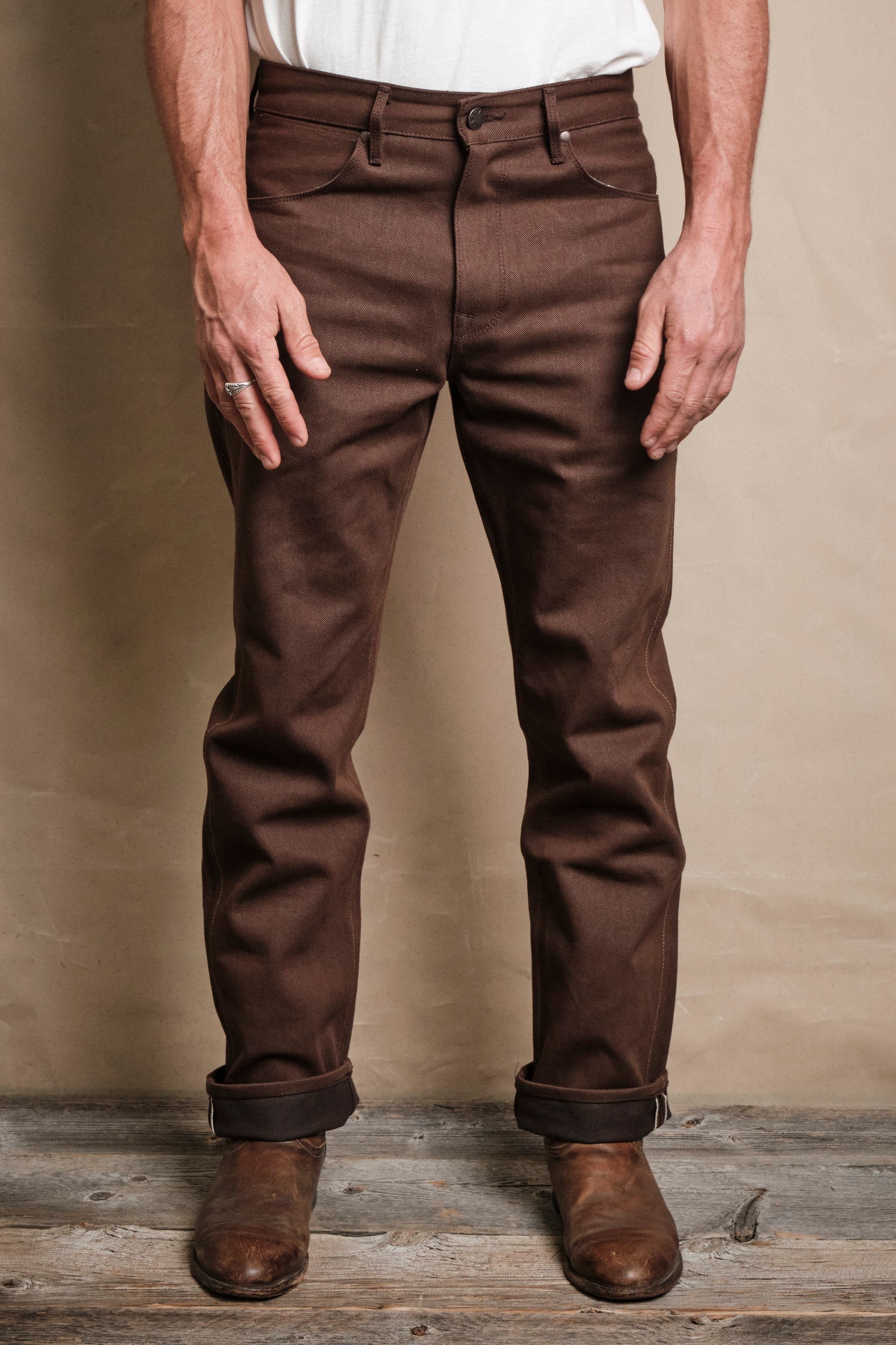 Wilkes Western 15 Ounce Dark Brown Denim