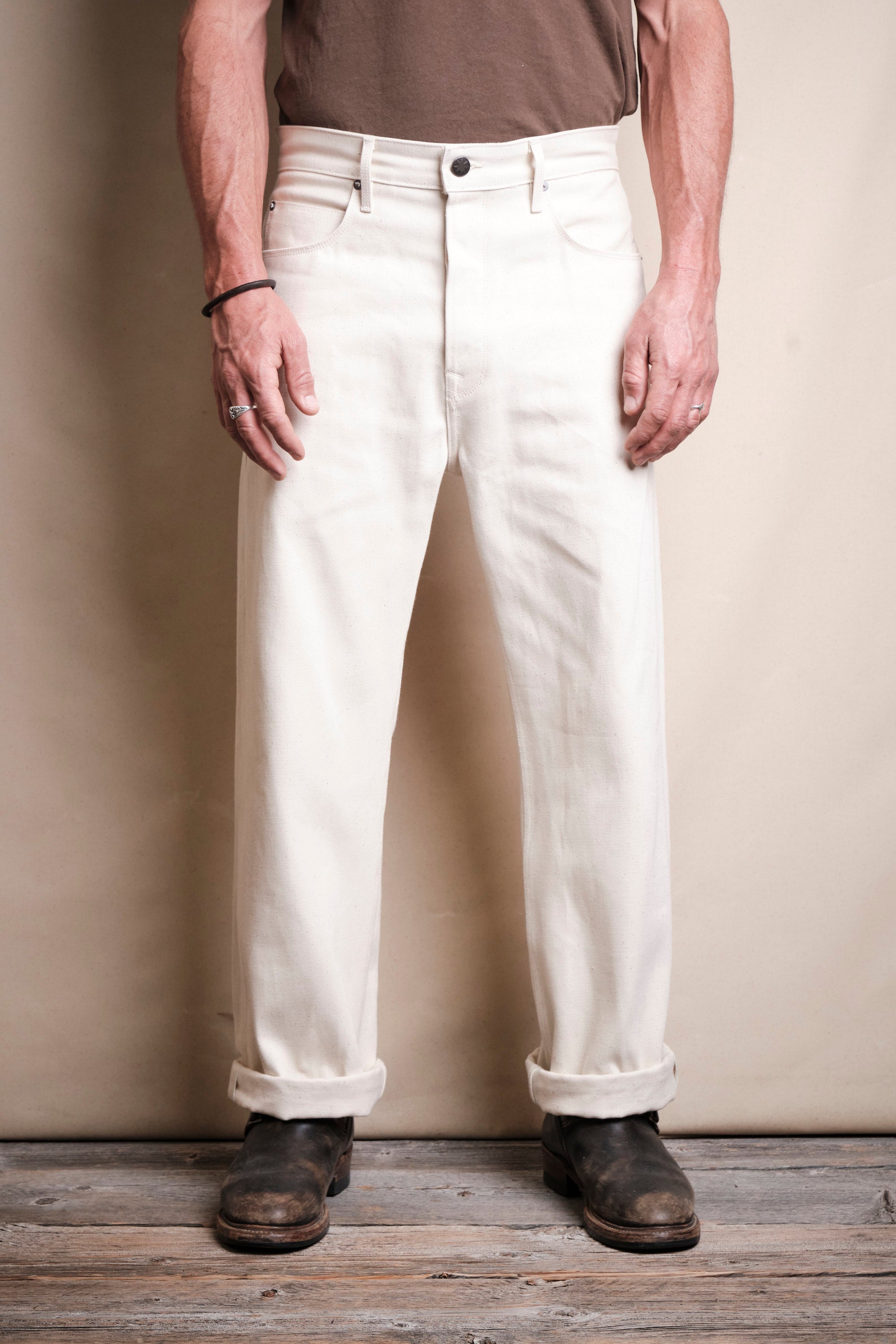 Modesto 14 Ounce Ecru Denim