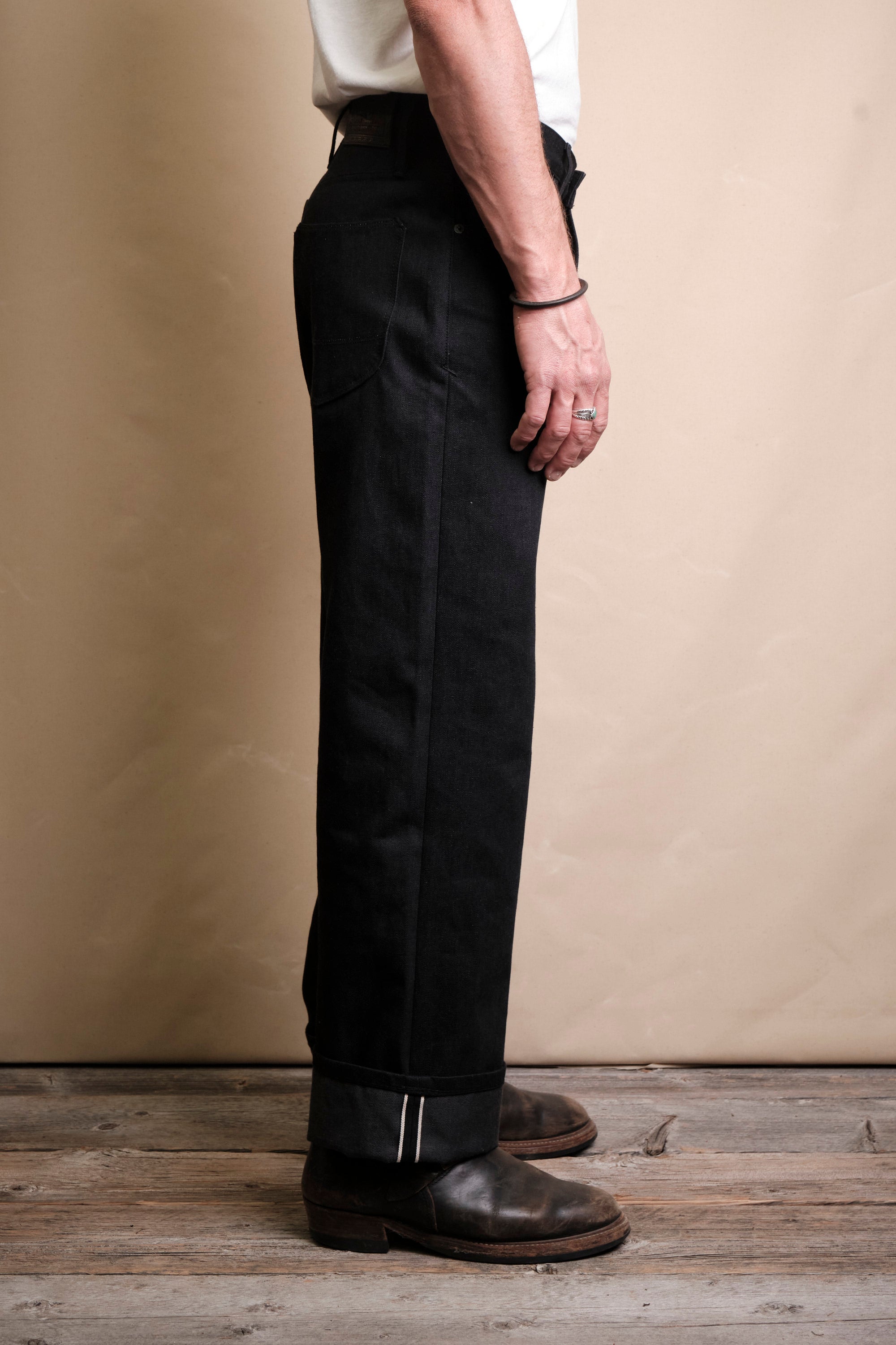 Modesto 14.25 Ounce Black Grey Denim