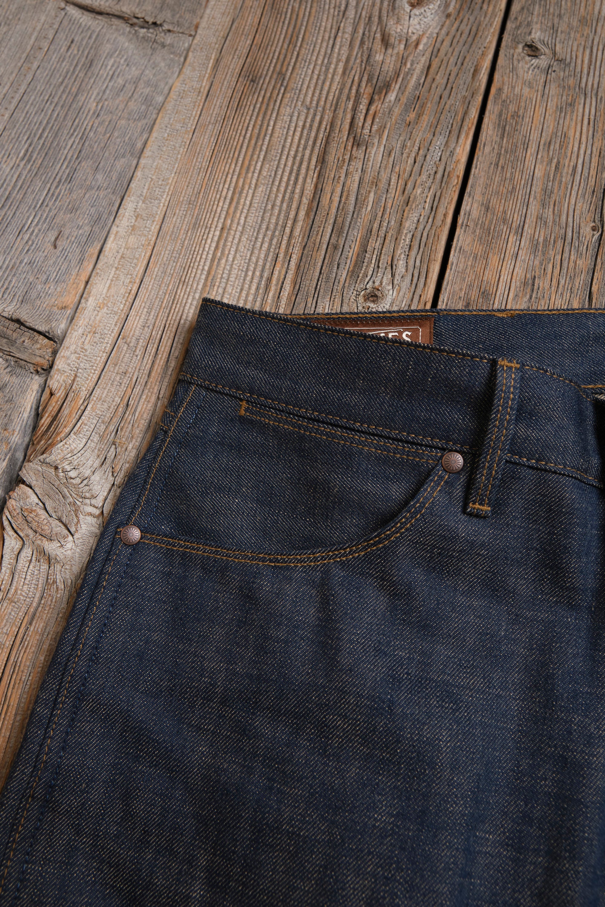 Wilkes Western 13 Ounce Natural Rinsed Denim