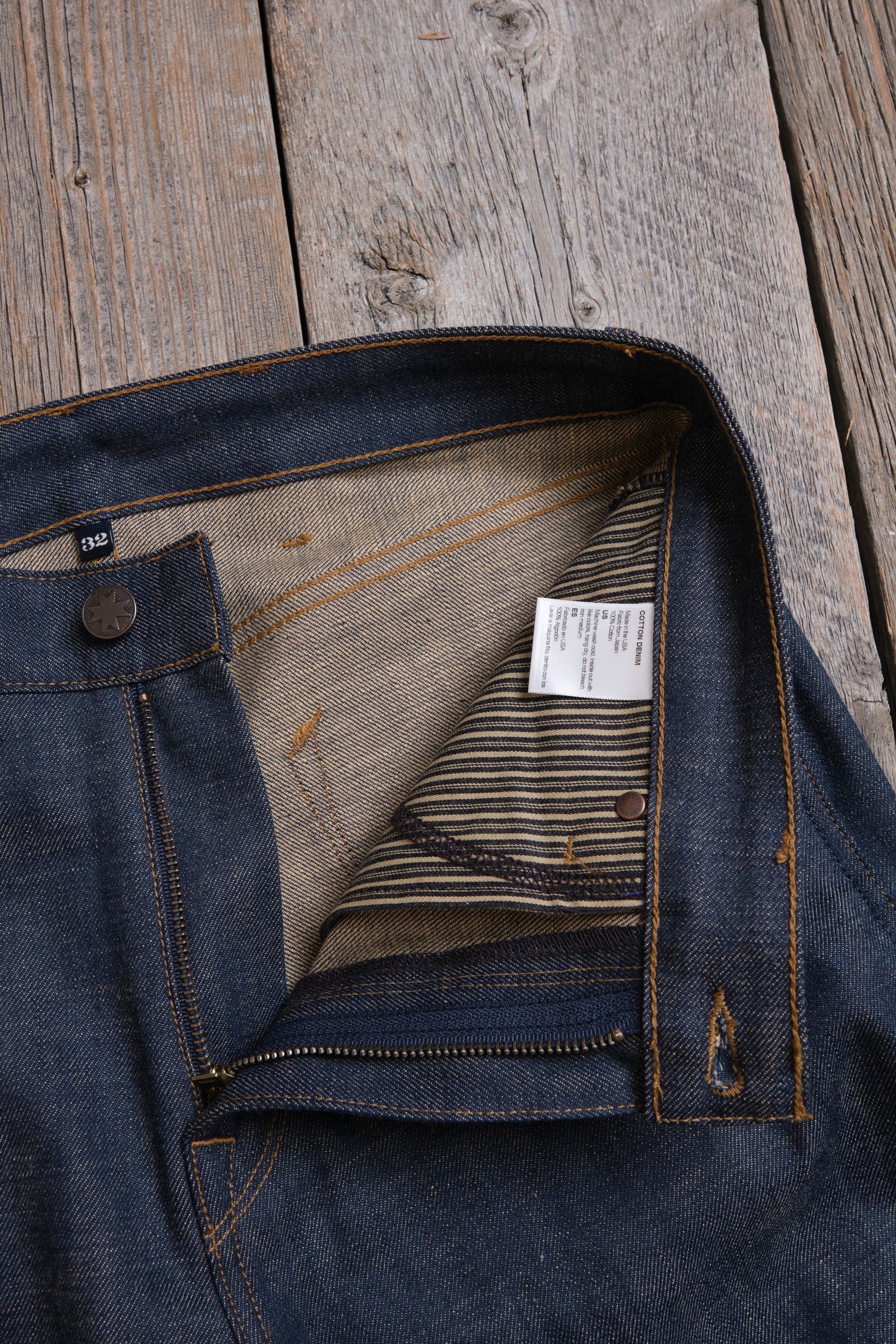 Wilkes Western 13 Ounce Natural Rinsed Denim