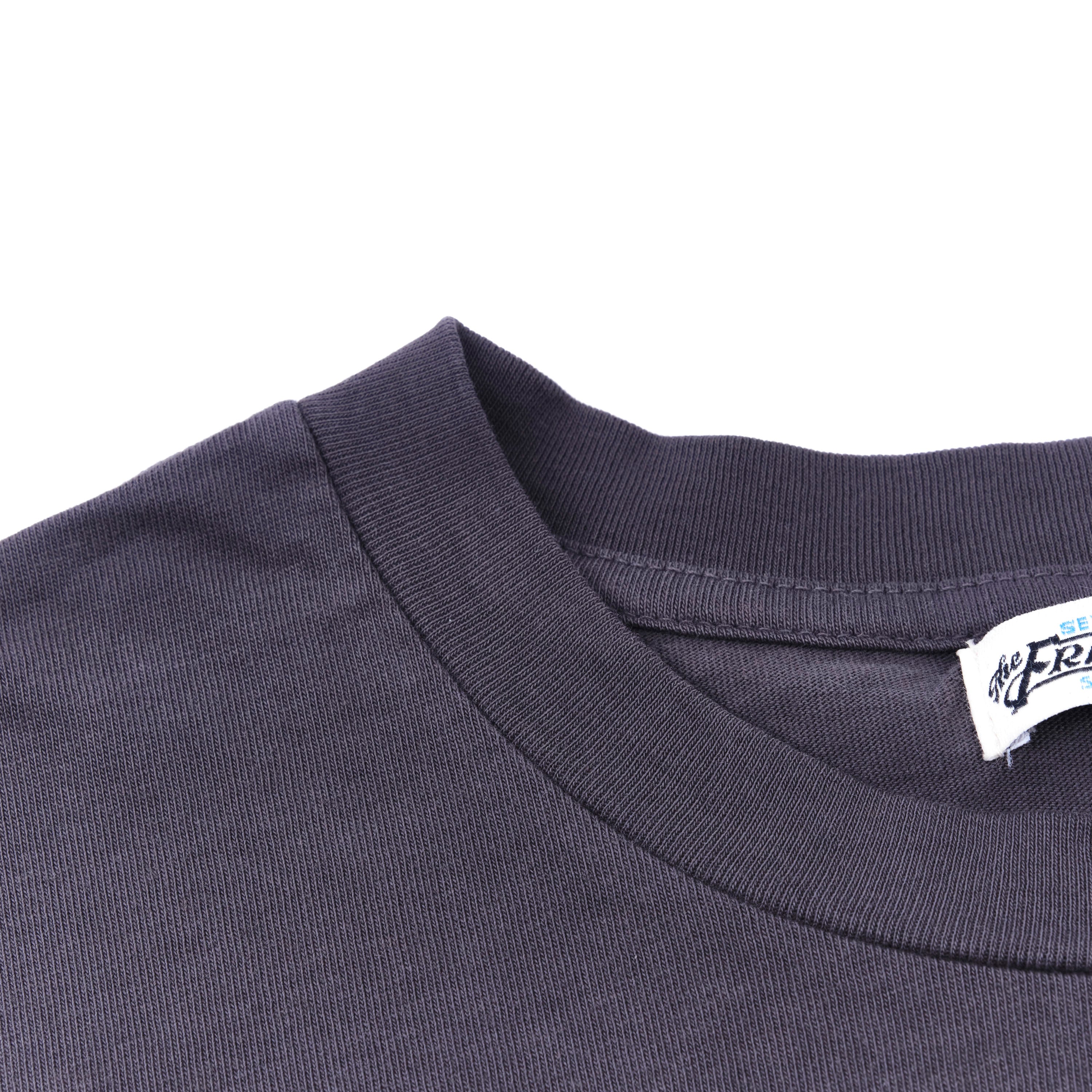 9 ounce Pocketless T-Shirt Vintage Grey Blue