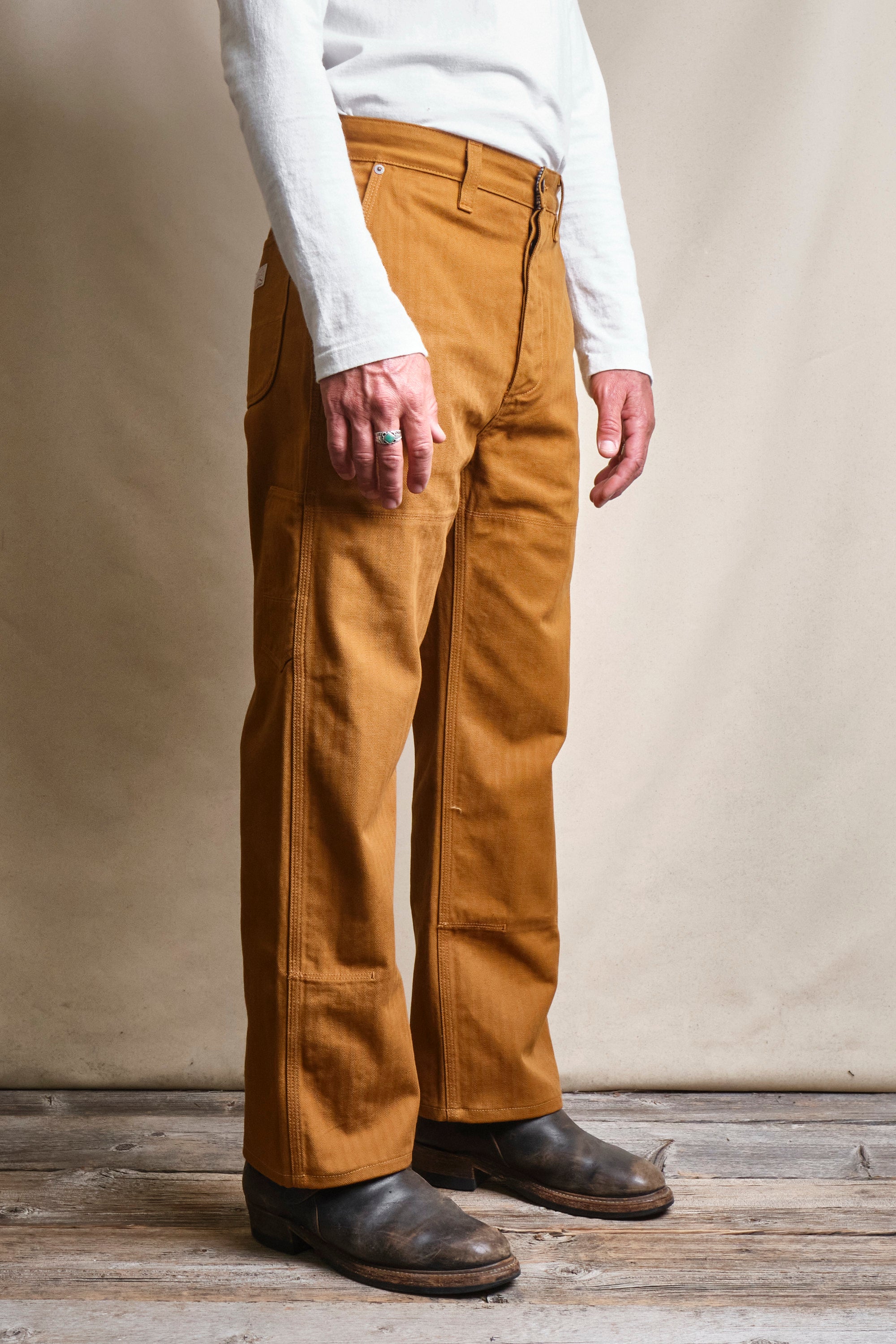 Ortega Pant 13 Ounce Rust Herringbone