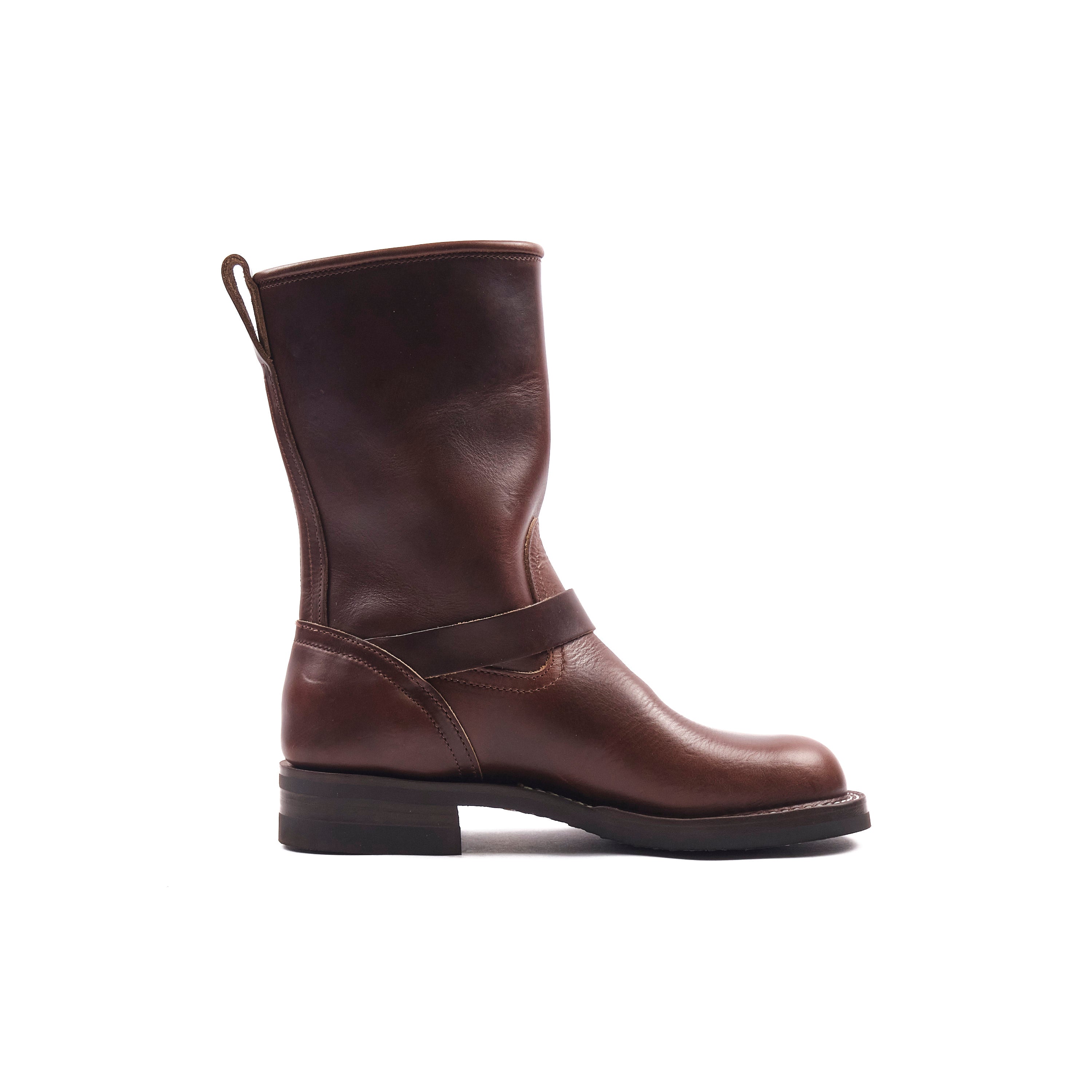 NICKS BOOTS - THE BRAKEMAN ENGINEER - HORWEEN BROWN CHROMEXCEL