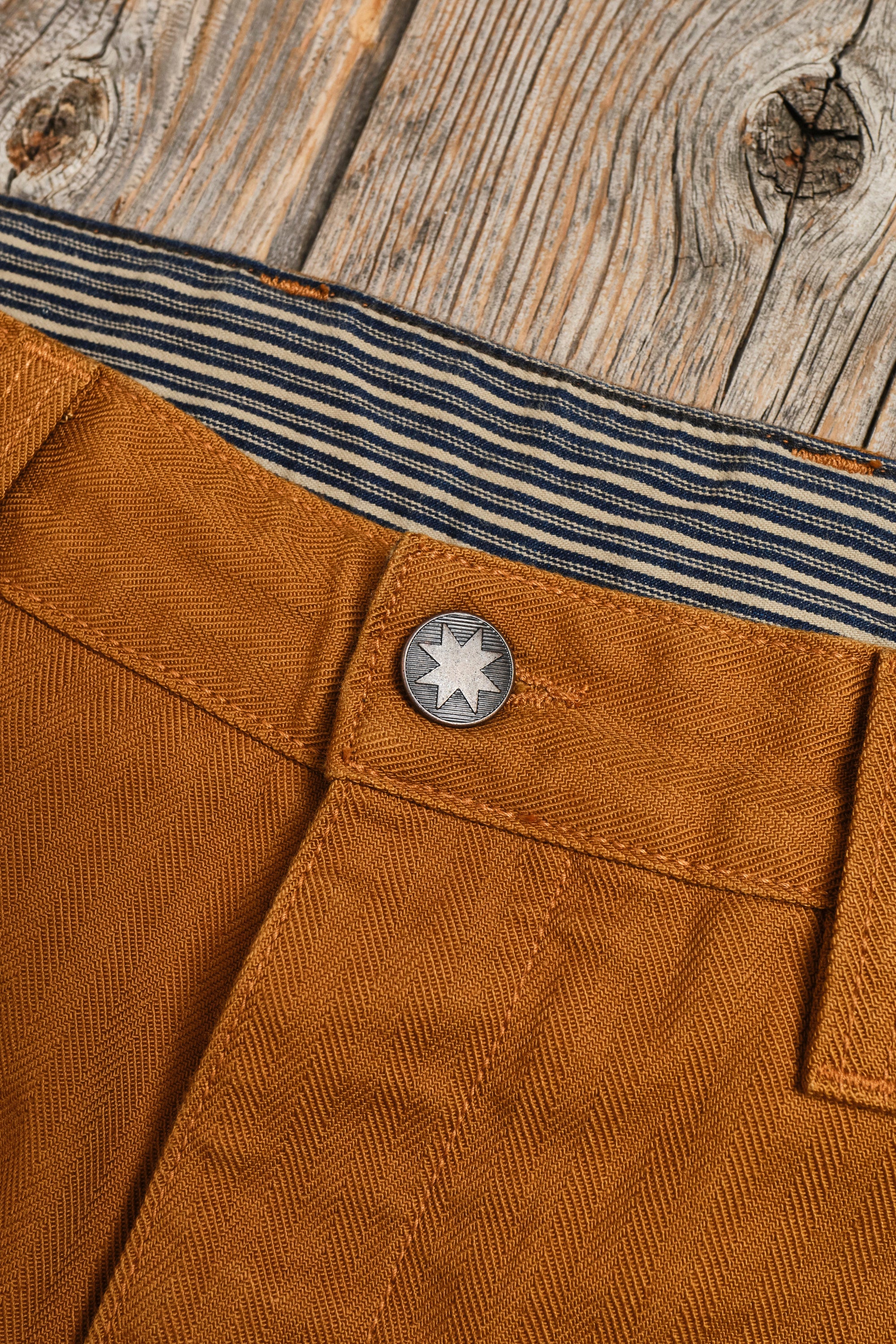 Ortega Pant 13 Ounce Rust Herringbone