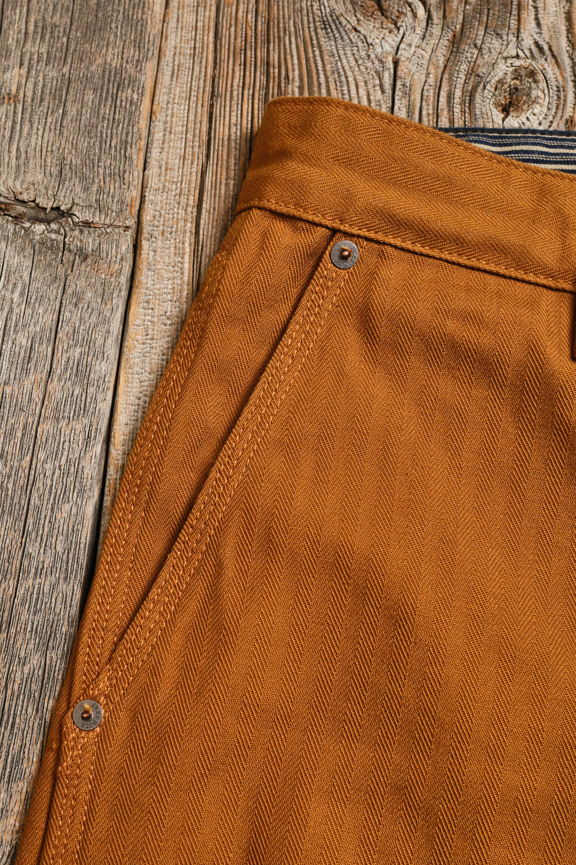 Ortega Pant 13 Ounce Rust Herringbone