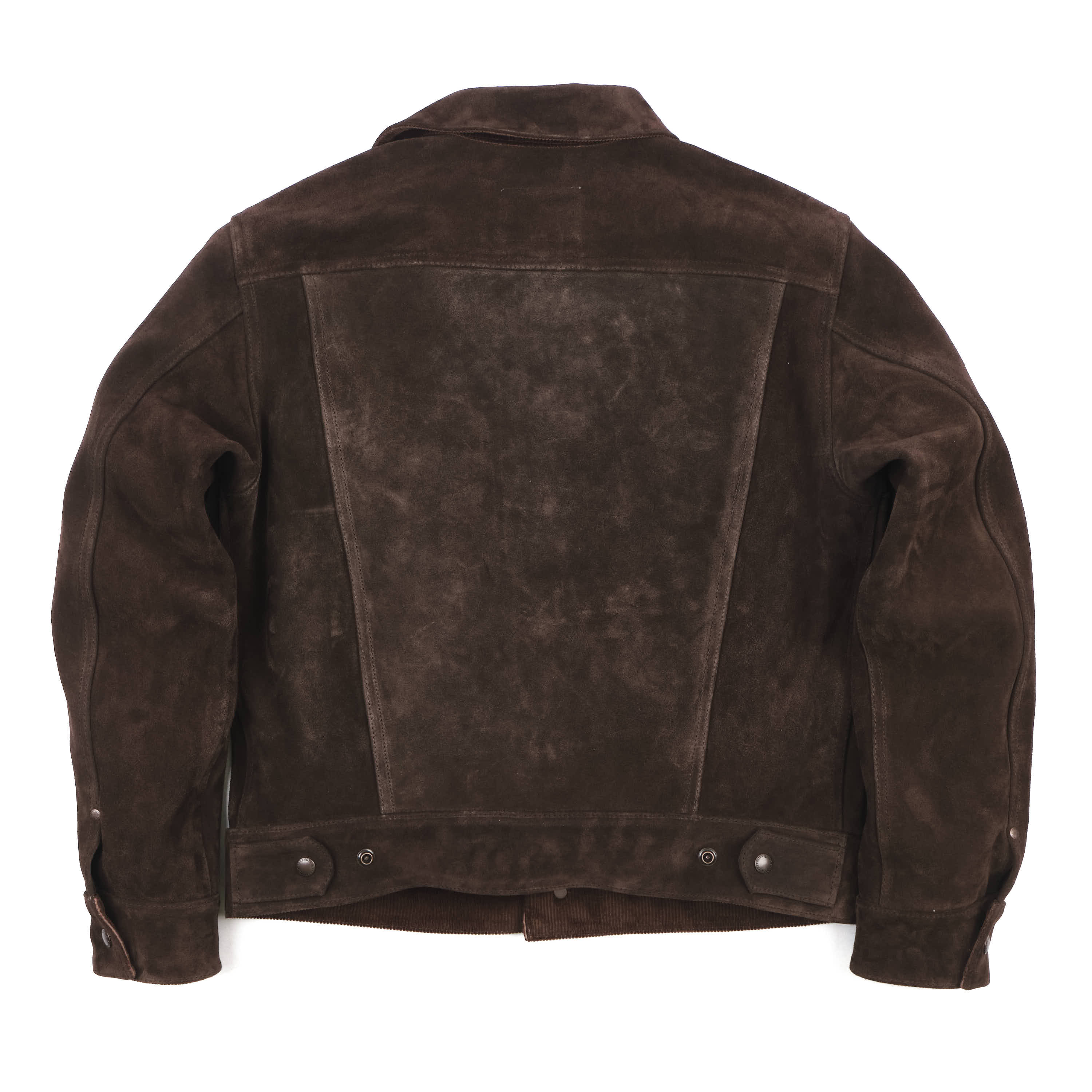 High Low 1.4mm Chocolate Suede Jacket