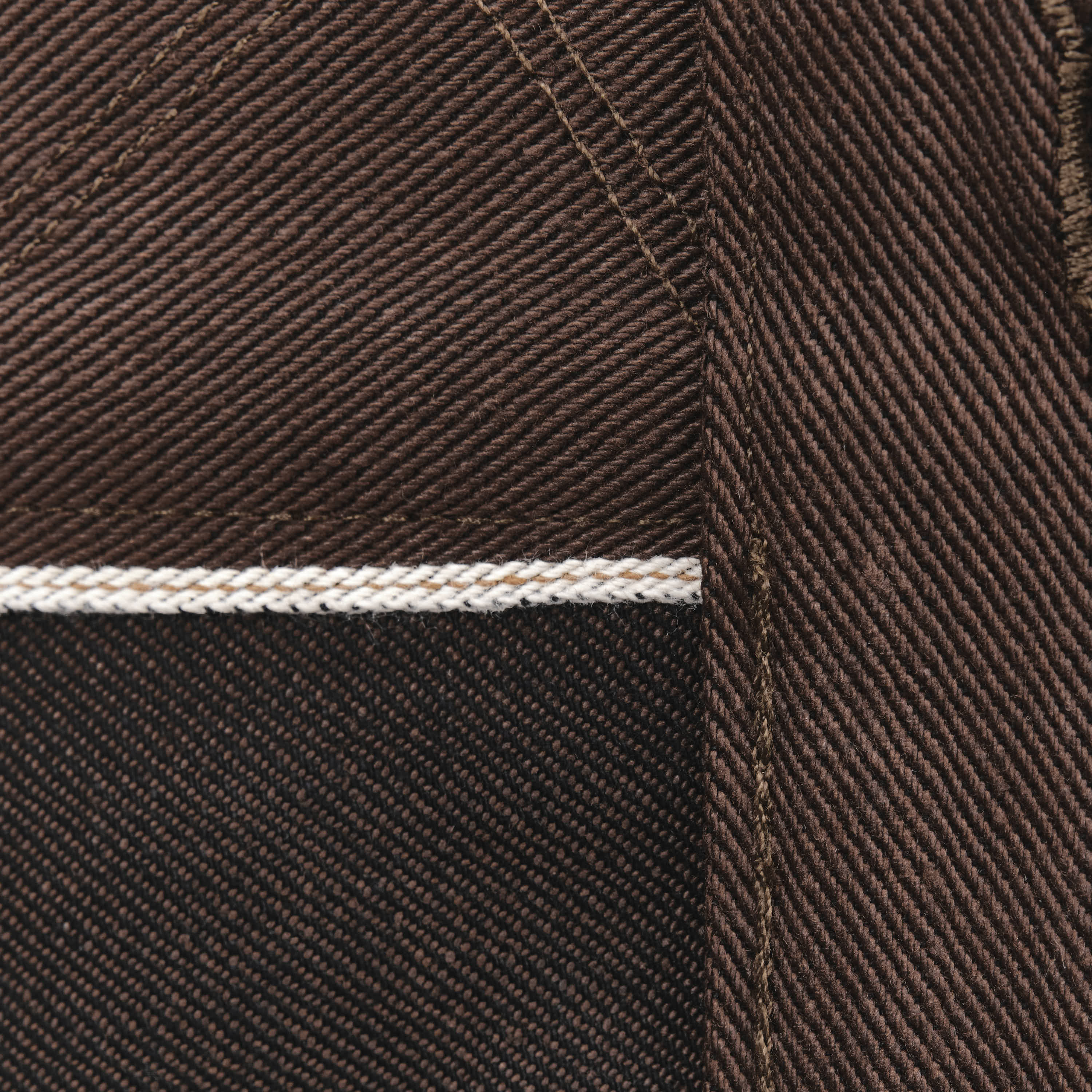 High Low 15 Ounce Dark Brown Denim Jacket