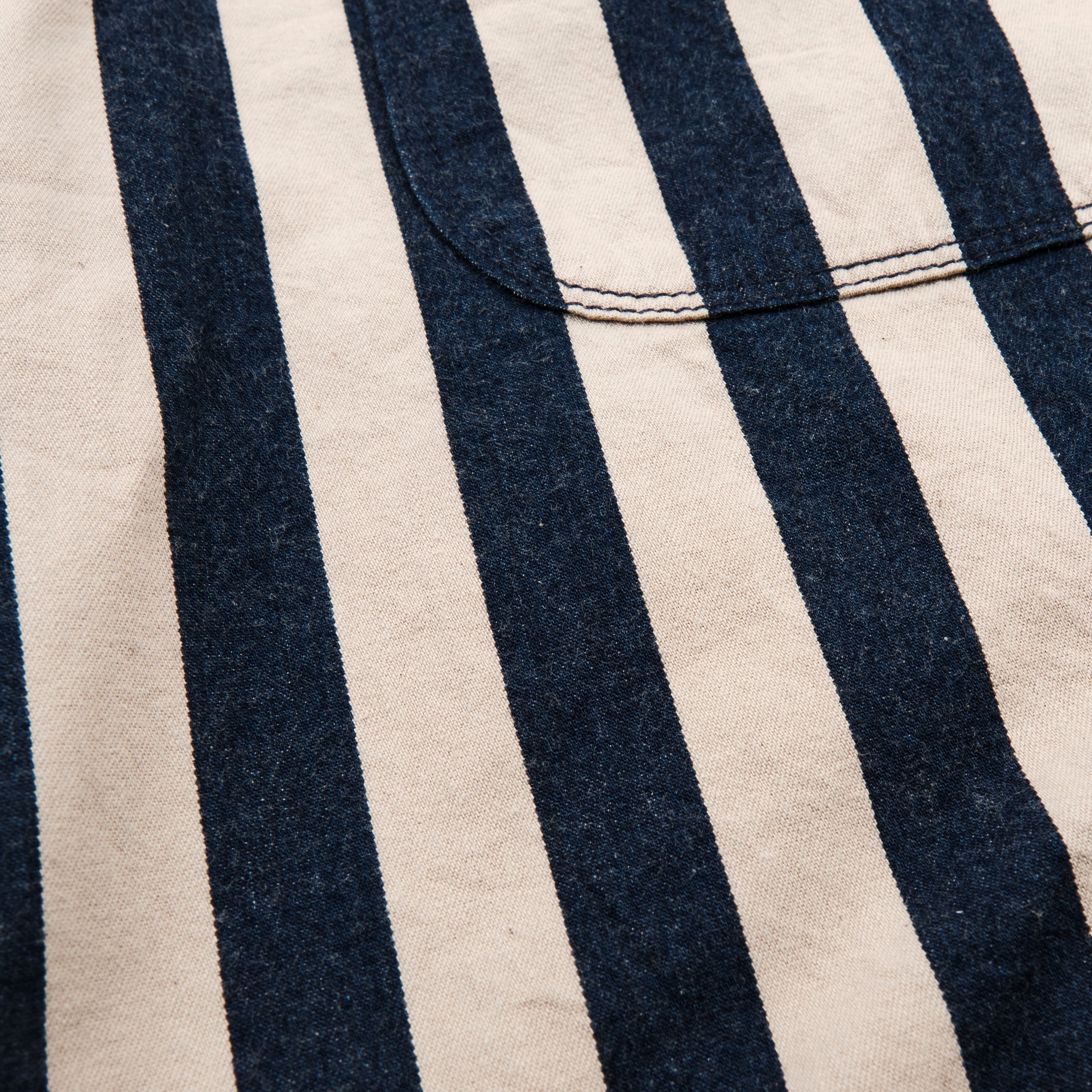 Dayton Indigo Wide Stripe
