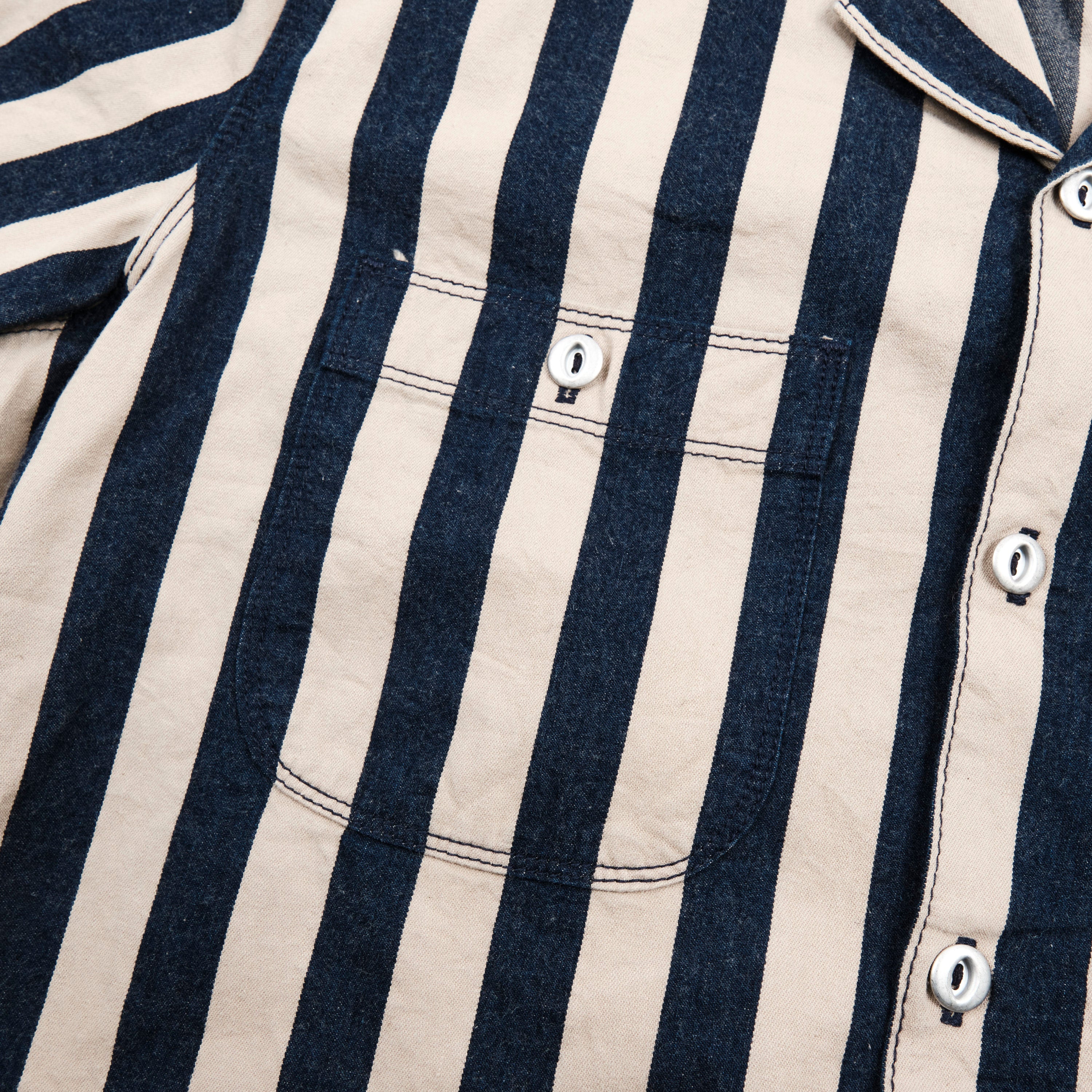 Dayton Indigo Wide Stripe