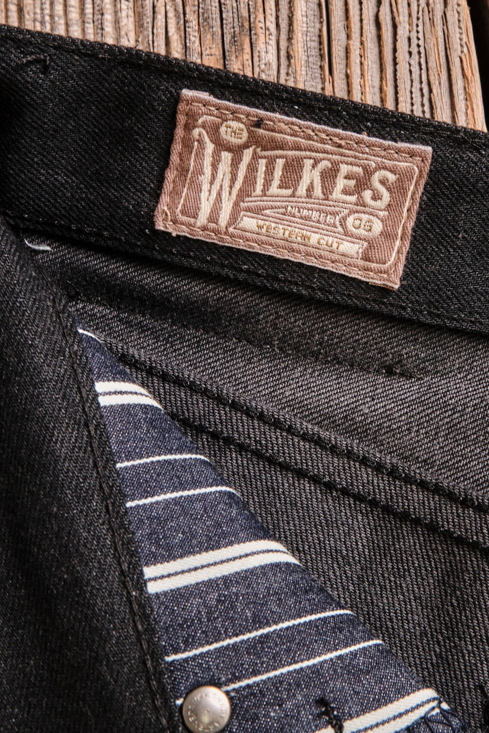 Wilkes Western <span>raw 14.25 Ounce Black Grey </span>