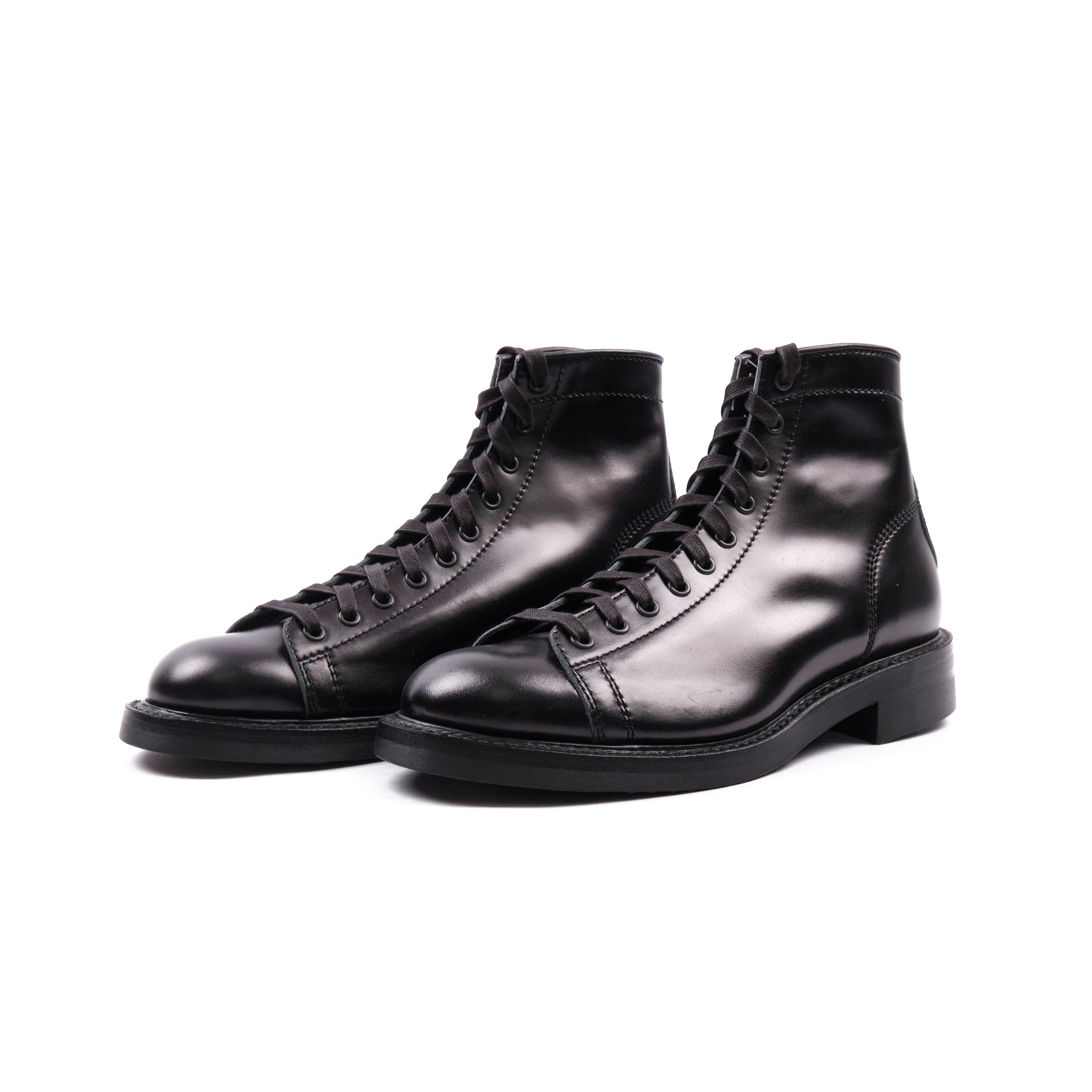 John Lofgren Monkey Boots - Shinki Black Shell Cordovan - Black Ops