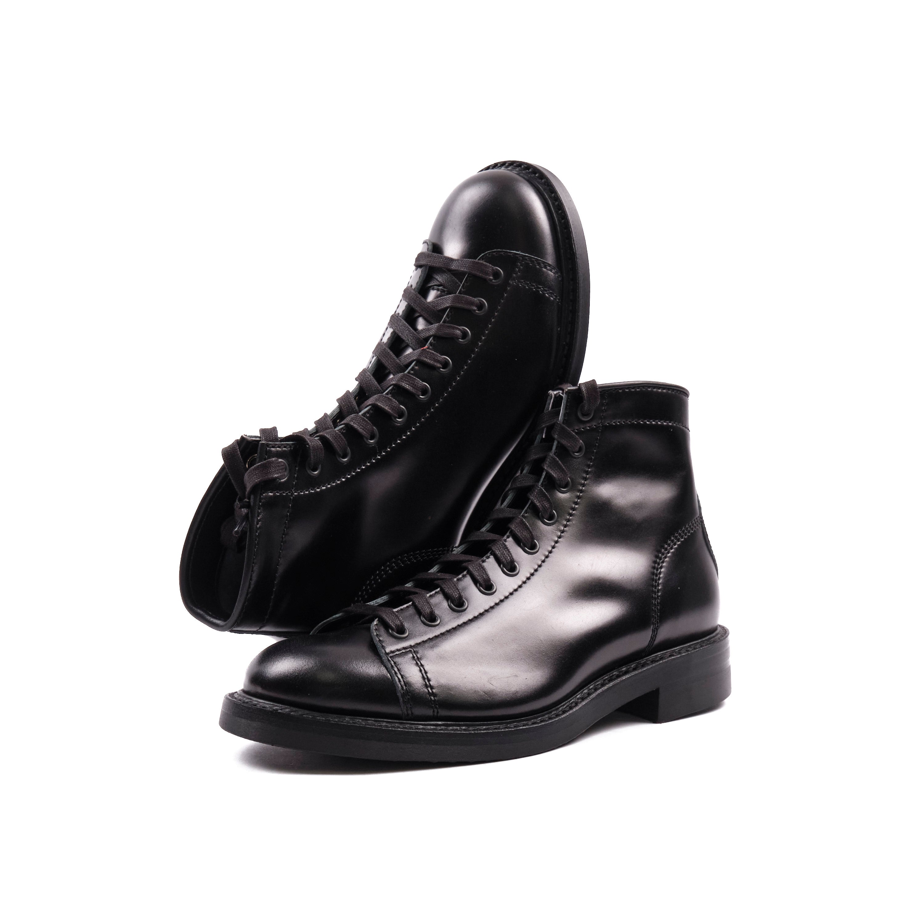John Lofgren Monkey Boots - Shinki Black Shell Cordovan - Black Ops