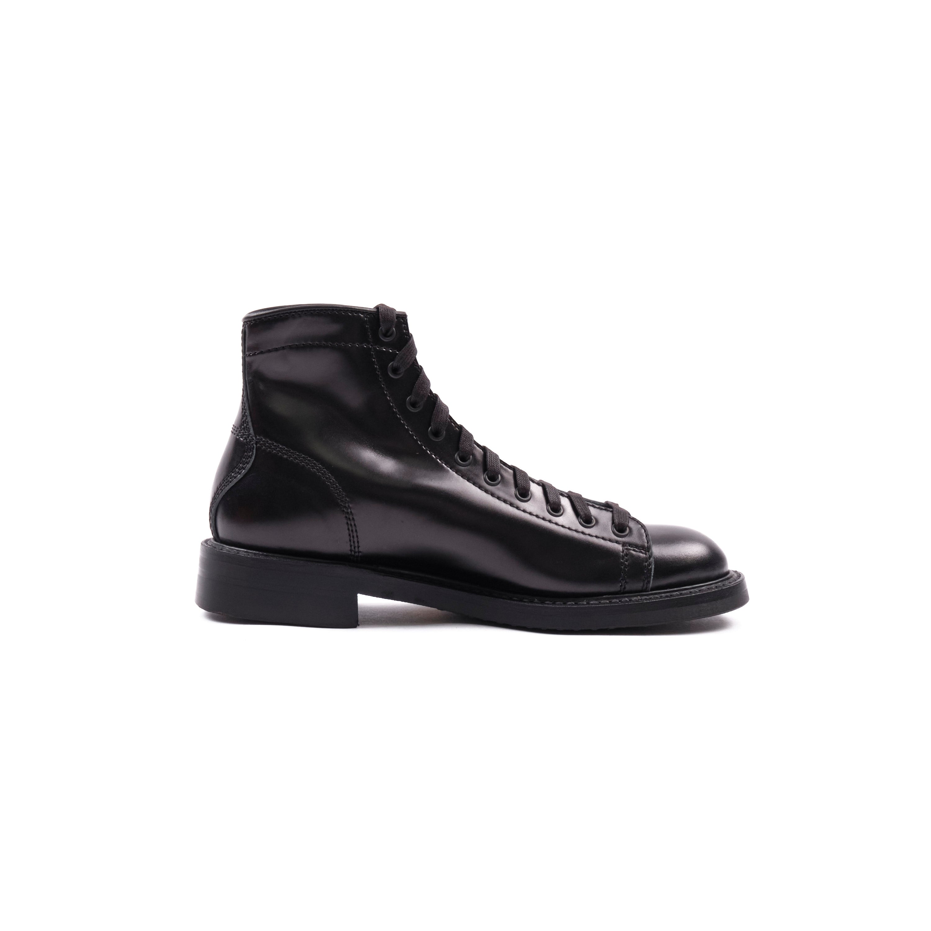 John Lofgren Monkey Boots - Shinki Black Shell Cordovan - Black Ops