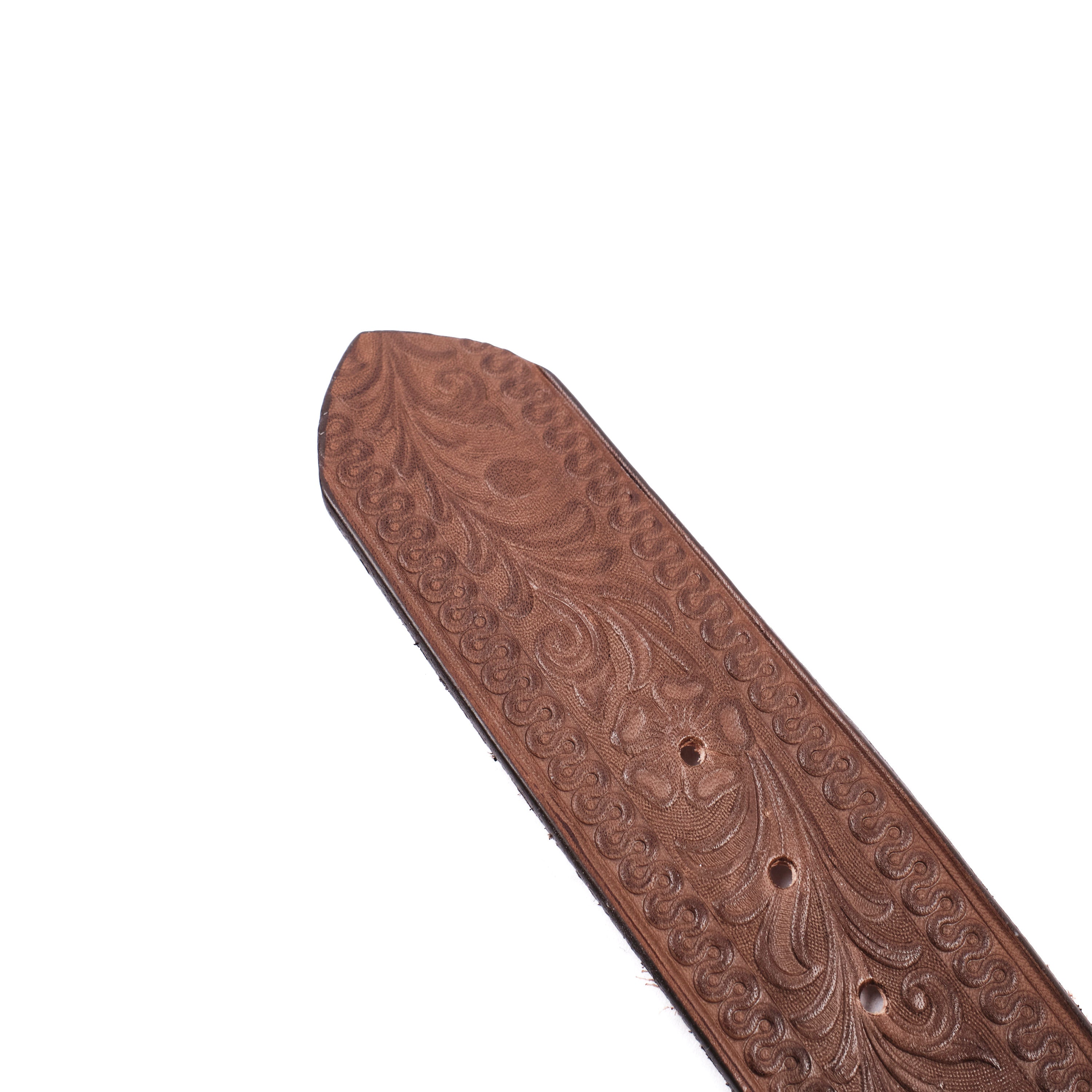 Freenote Cloth x Codina Leather - Custom Pyramid Spots Belt Brown