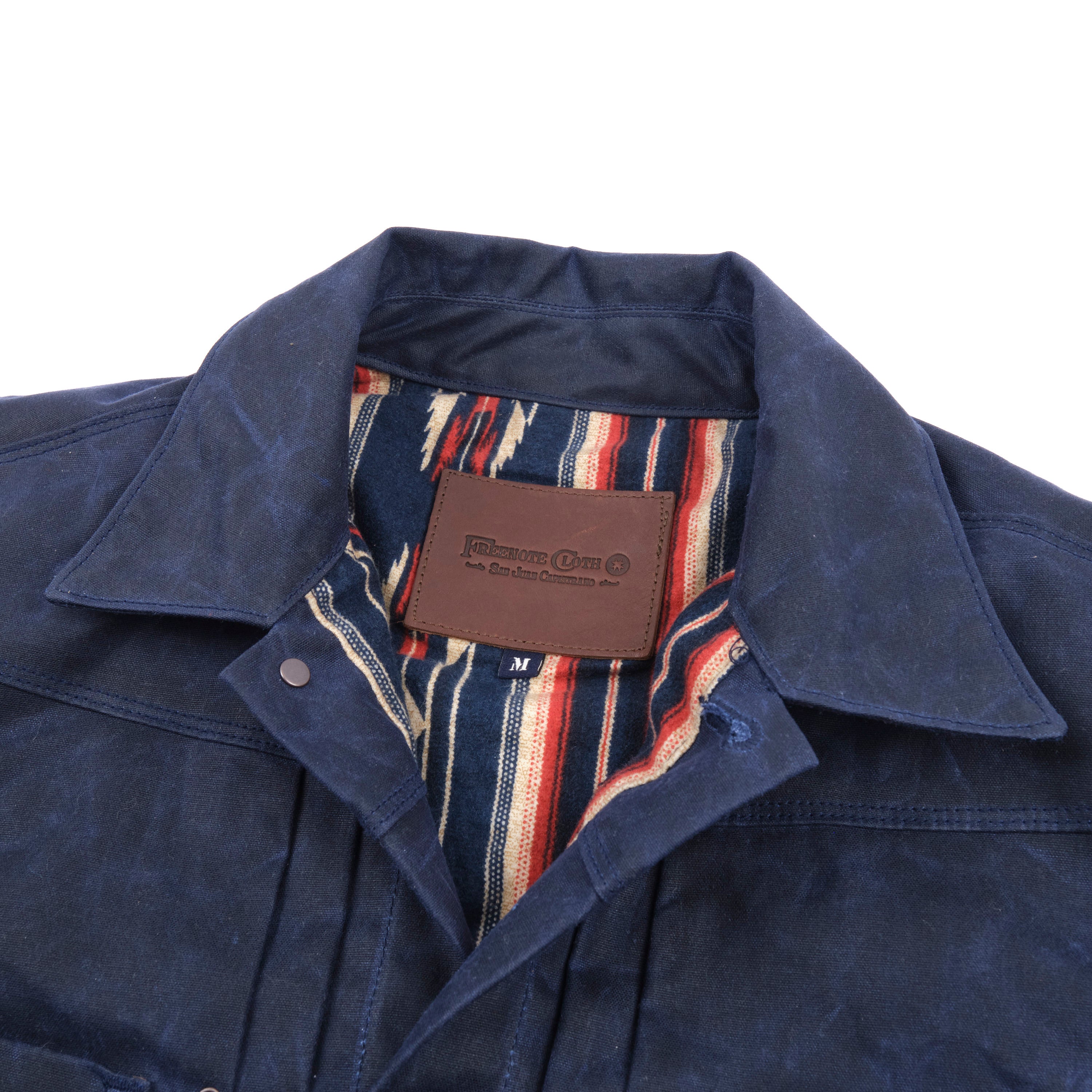 Riders Jacket Waxed Canvas Navy