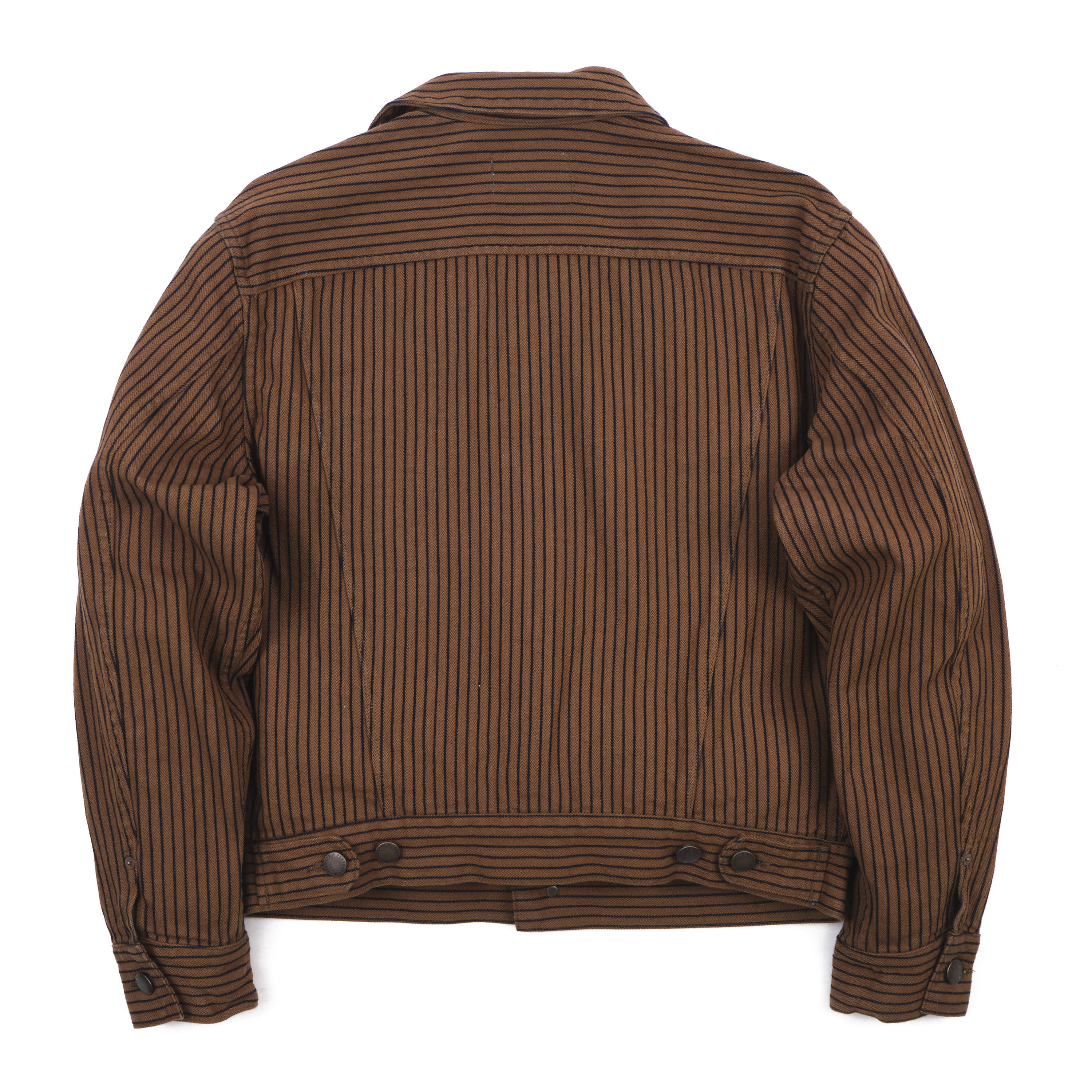 High Low Brown Herringbone Dobby Jacket