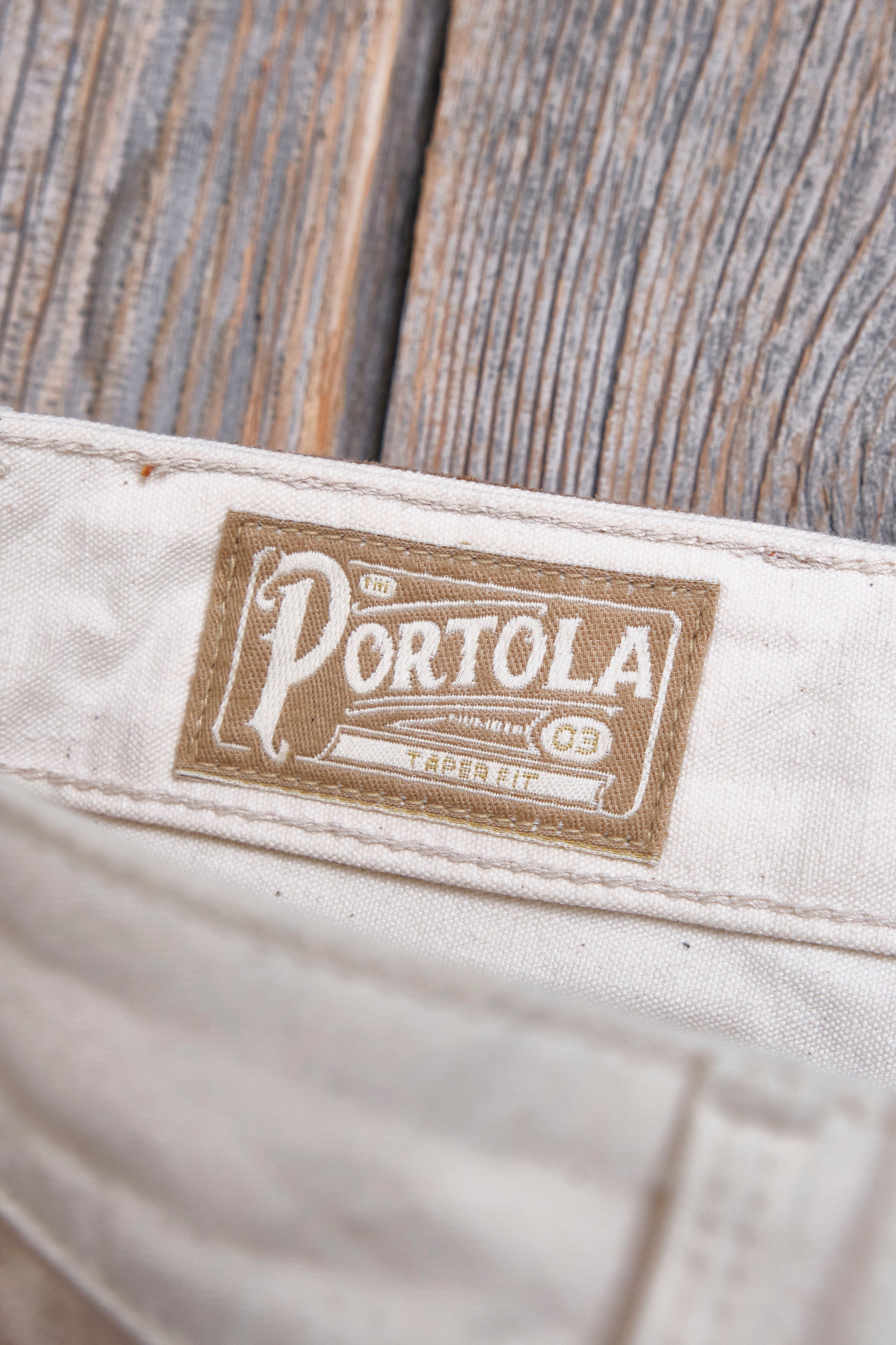 Portola Classic Taper 11 Ounce Natural Rinsed Canvas
