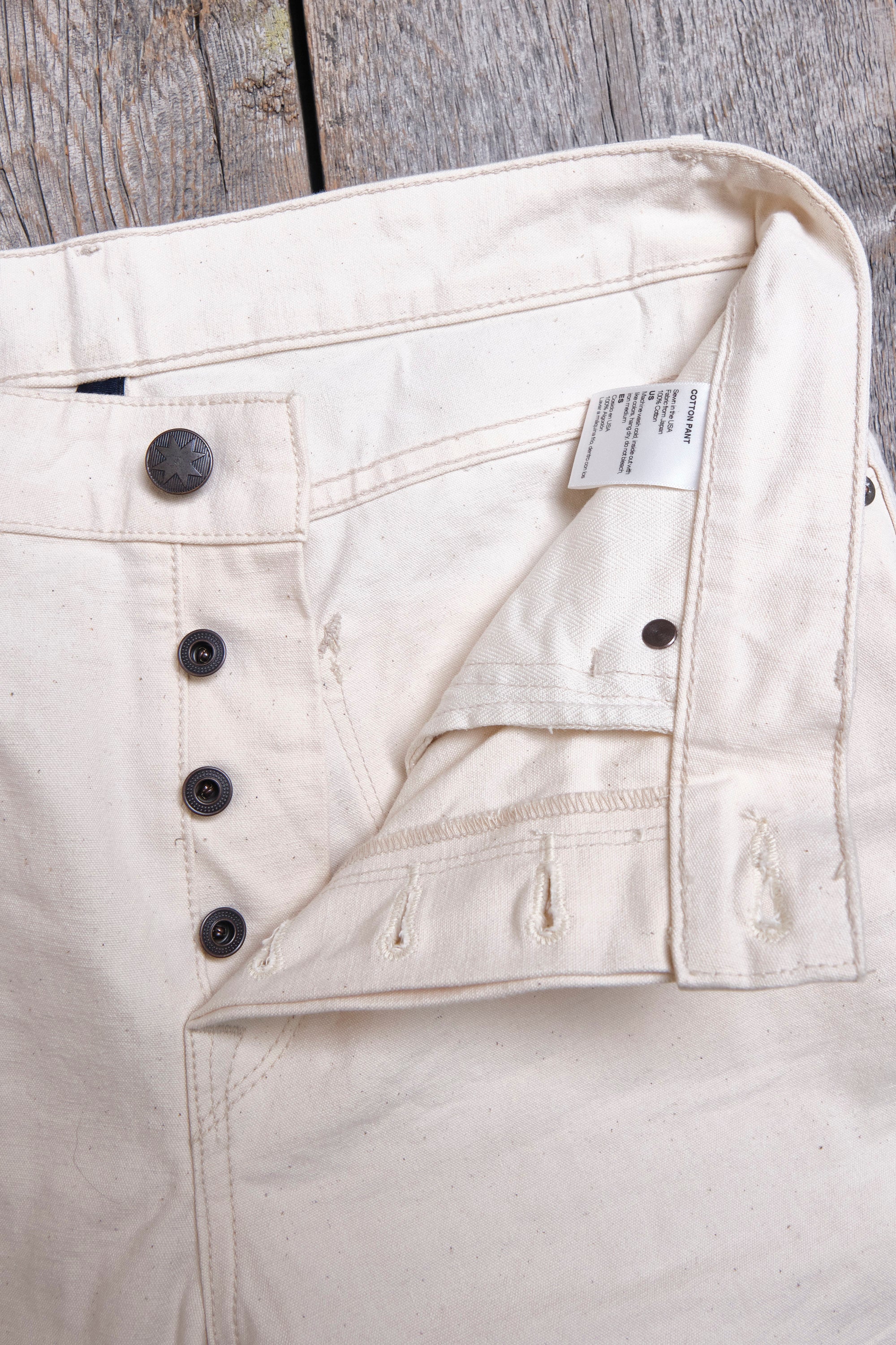 Portola Classic Taper 11 Ounce Natural Rinsed Canvas