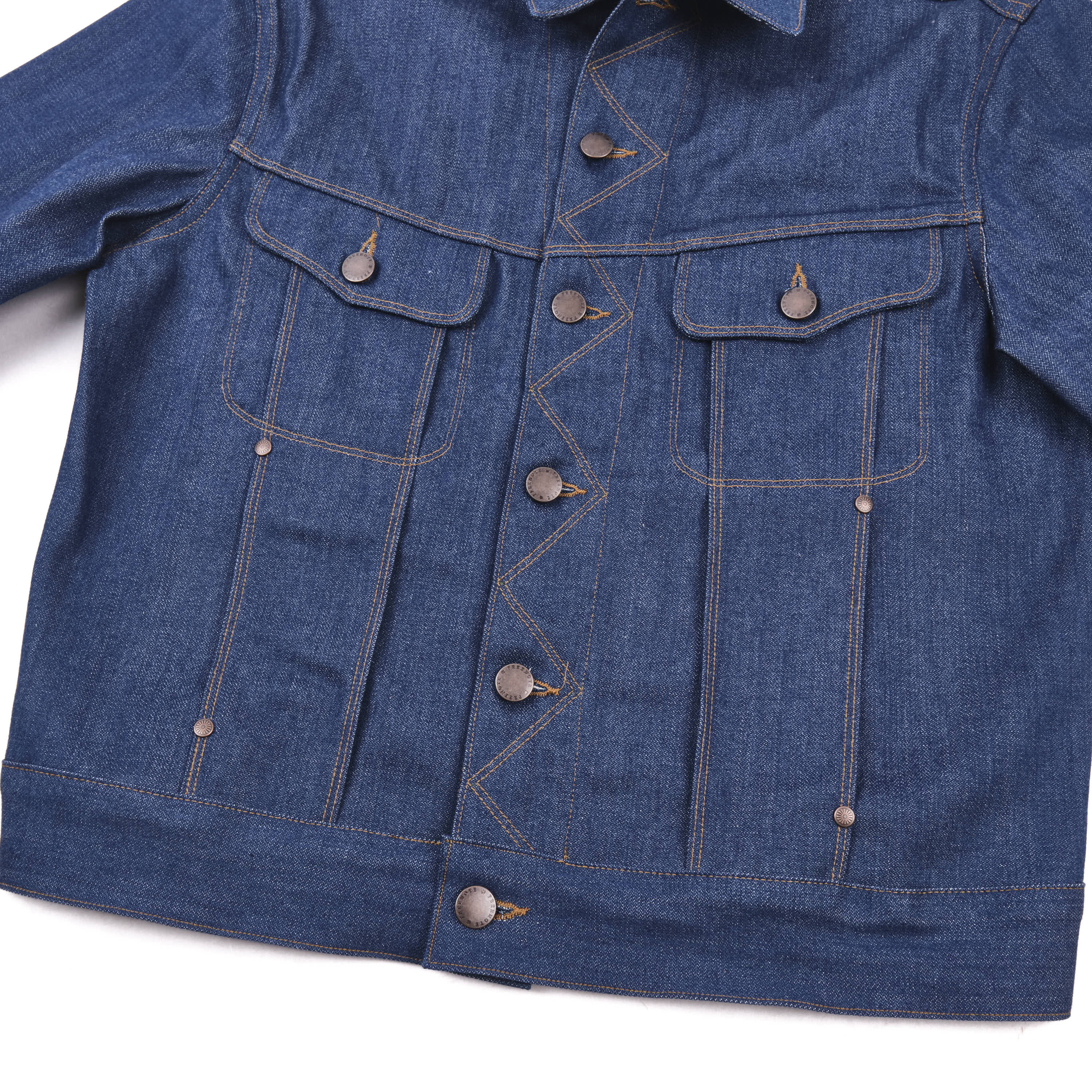 High Low 12 Ounce Vintage Blue Denim Jacket