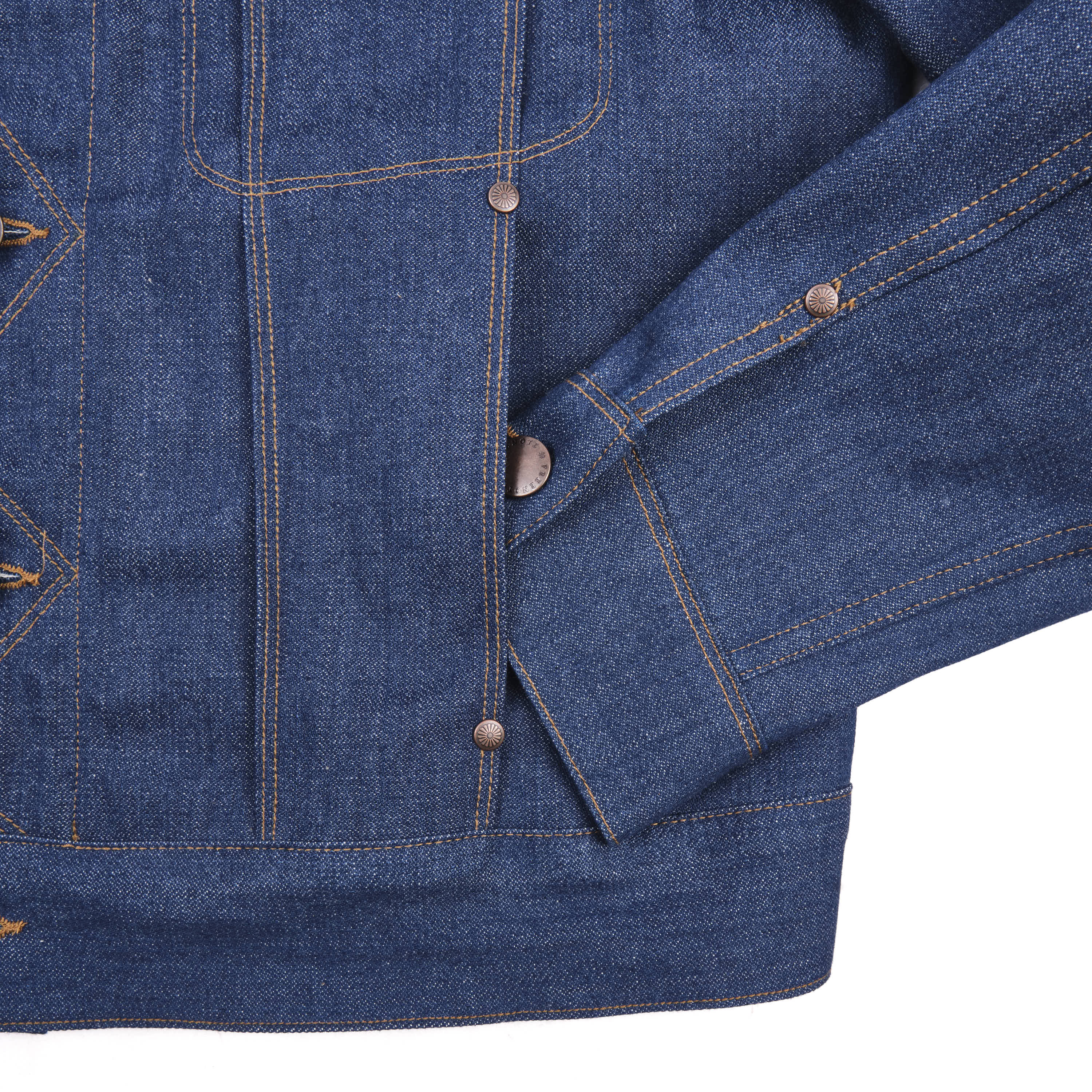 High Low 12 Ounce Vintage Blue Denim Jacket