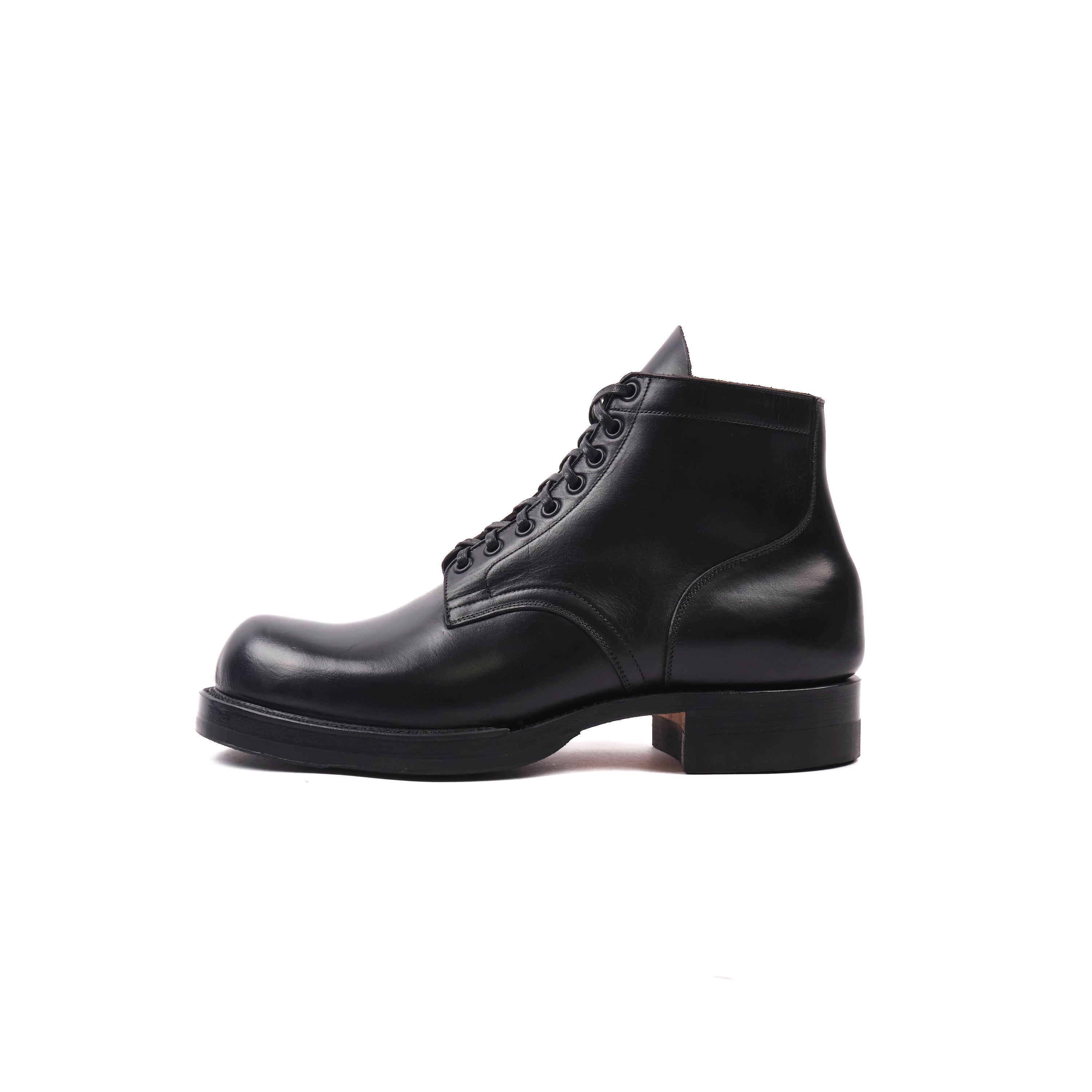 FREENOTE CLOTH X VIBERG SERVICE BOOT - 2045 LAST - HORWEEN BLACK STRUCK THROUGH CHROMEXCEL