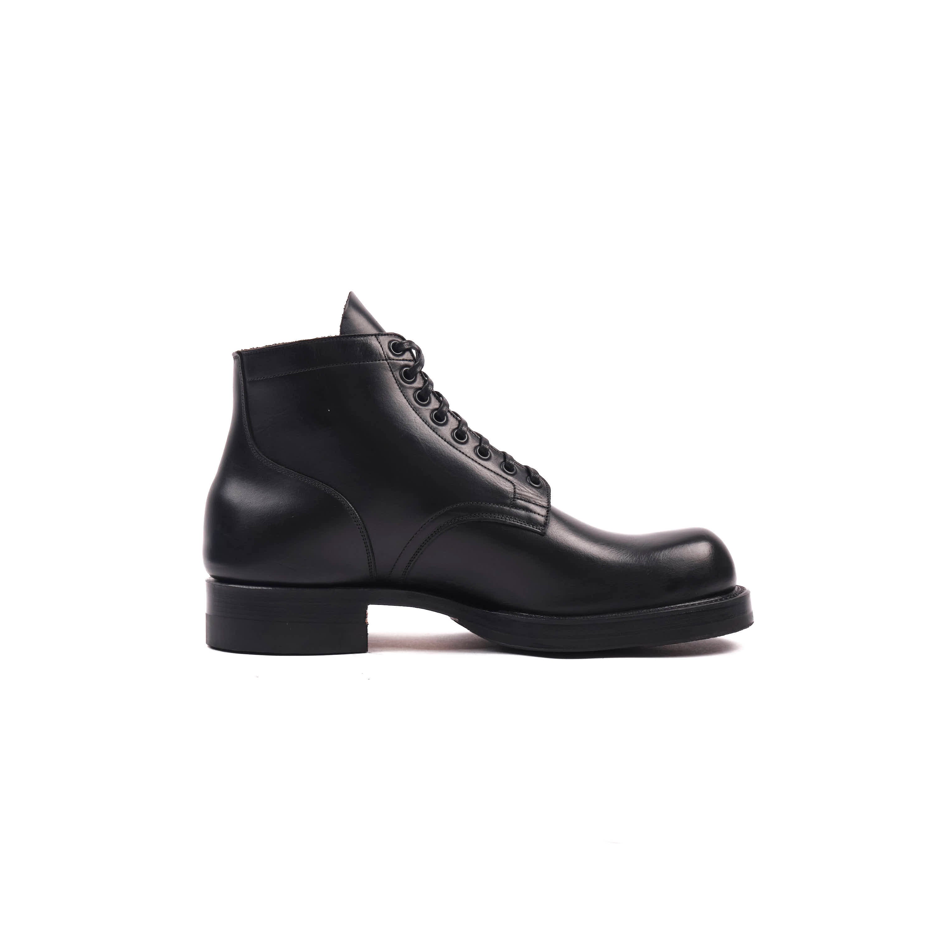 FREENOTE CLOTH X VIBERG SERVICE BOOT - 2045 LAST - HORWEEN BLACK STRUCK THROUGH CHROMEXCEL