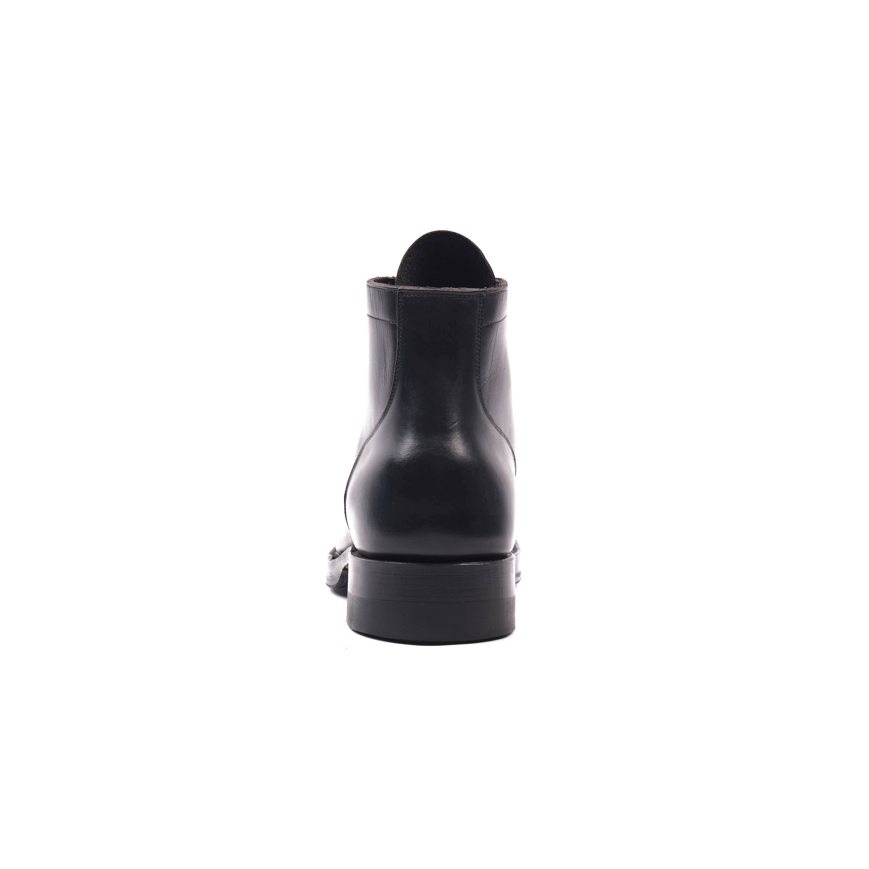 FREENOTE CLOTH X VIBERG SERVICE BOOT - 2045 LAST - HORWEEN BLACK STRUCK THROUGH CHROMEXCEL