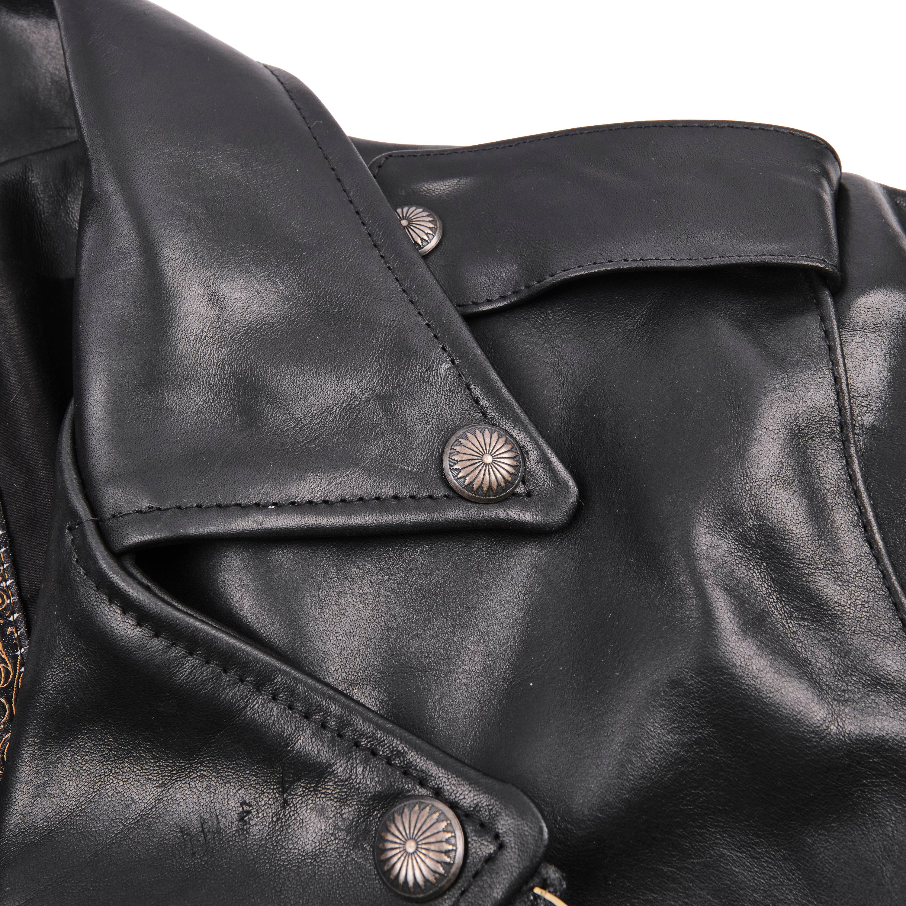 Mooch Moto Jacket Black Bull Leather
