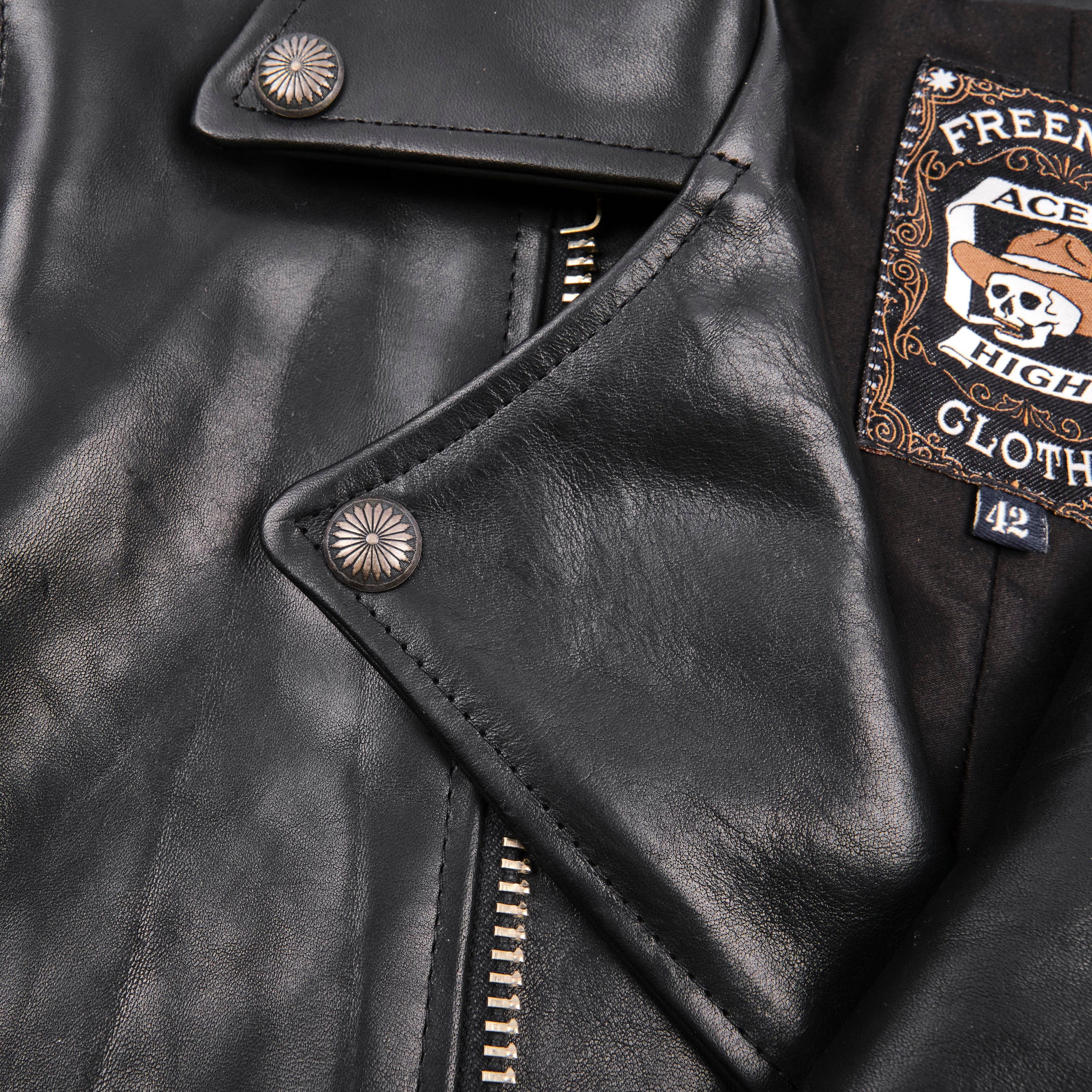 Mooch Moto Jacket Black Bull Leather
