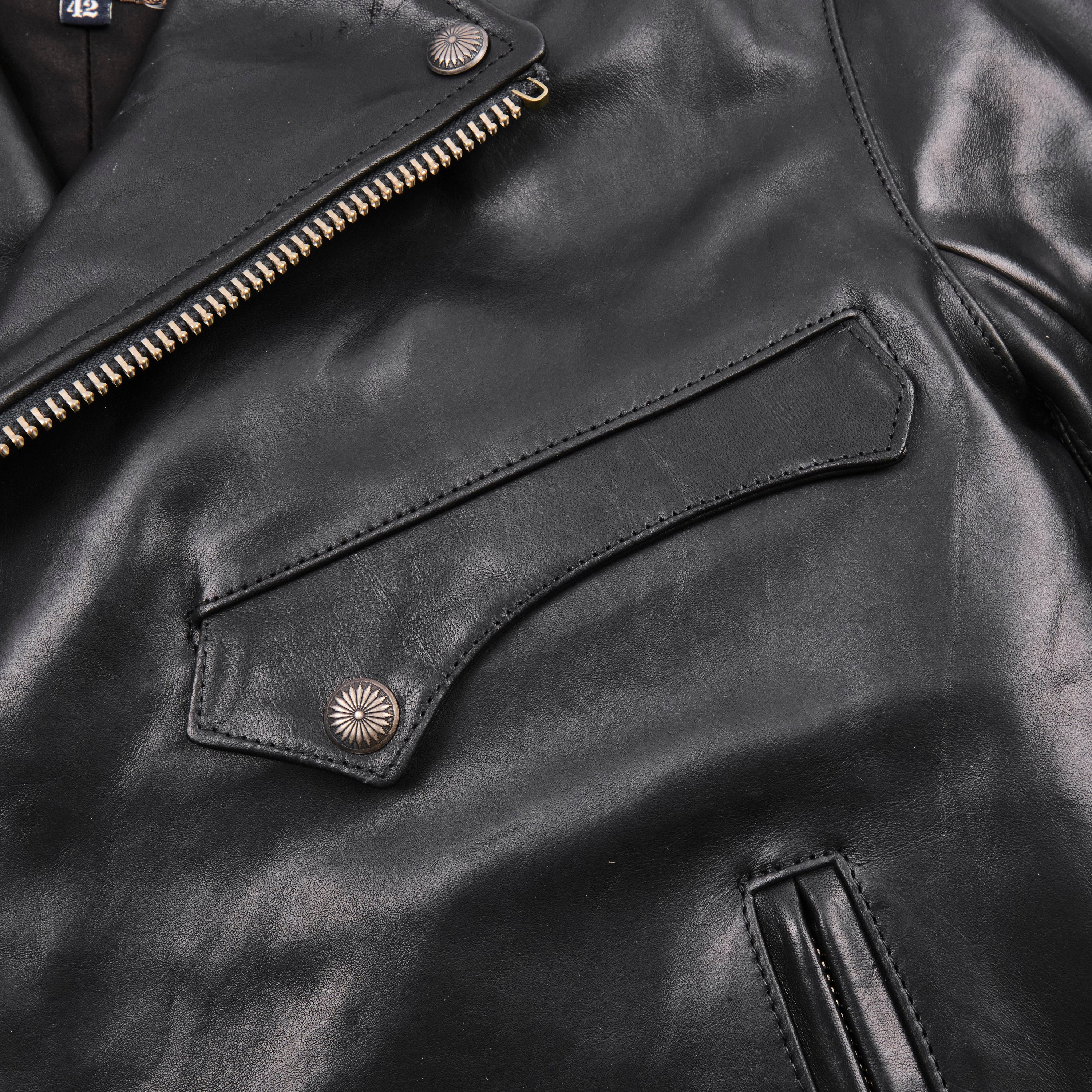 Mooch Moto Jacket Black Bull Leather
