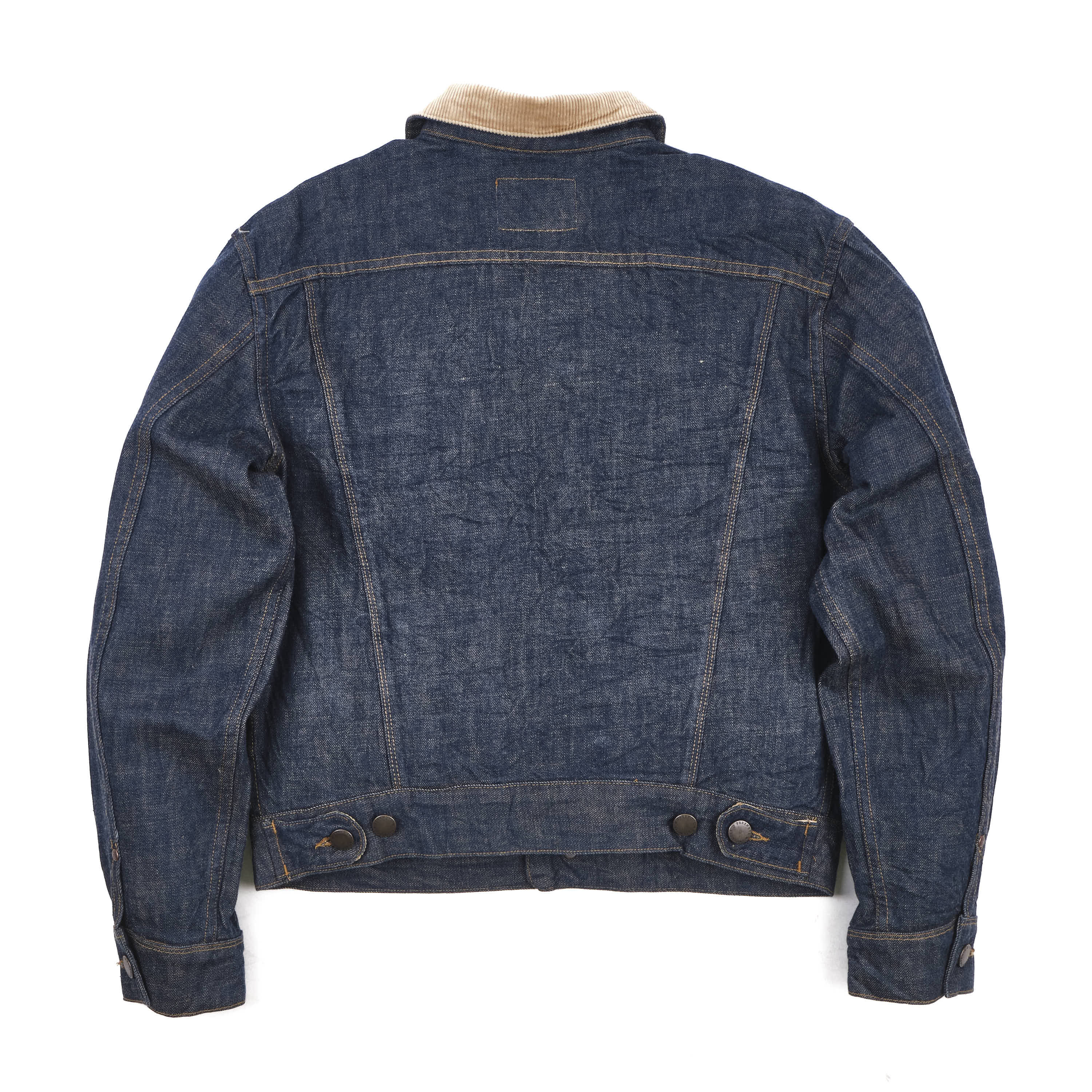 High Low 13 Ounce Natural Indigo Rinsed Jacket
