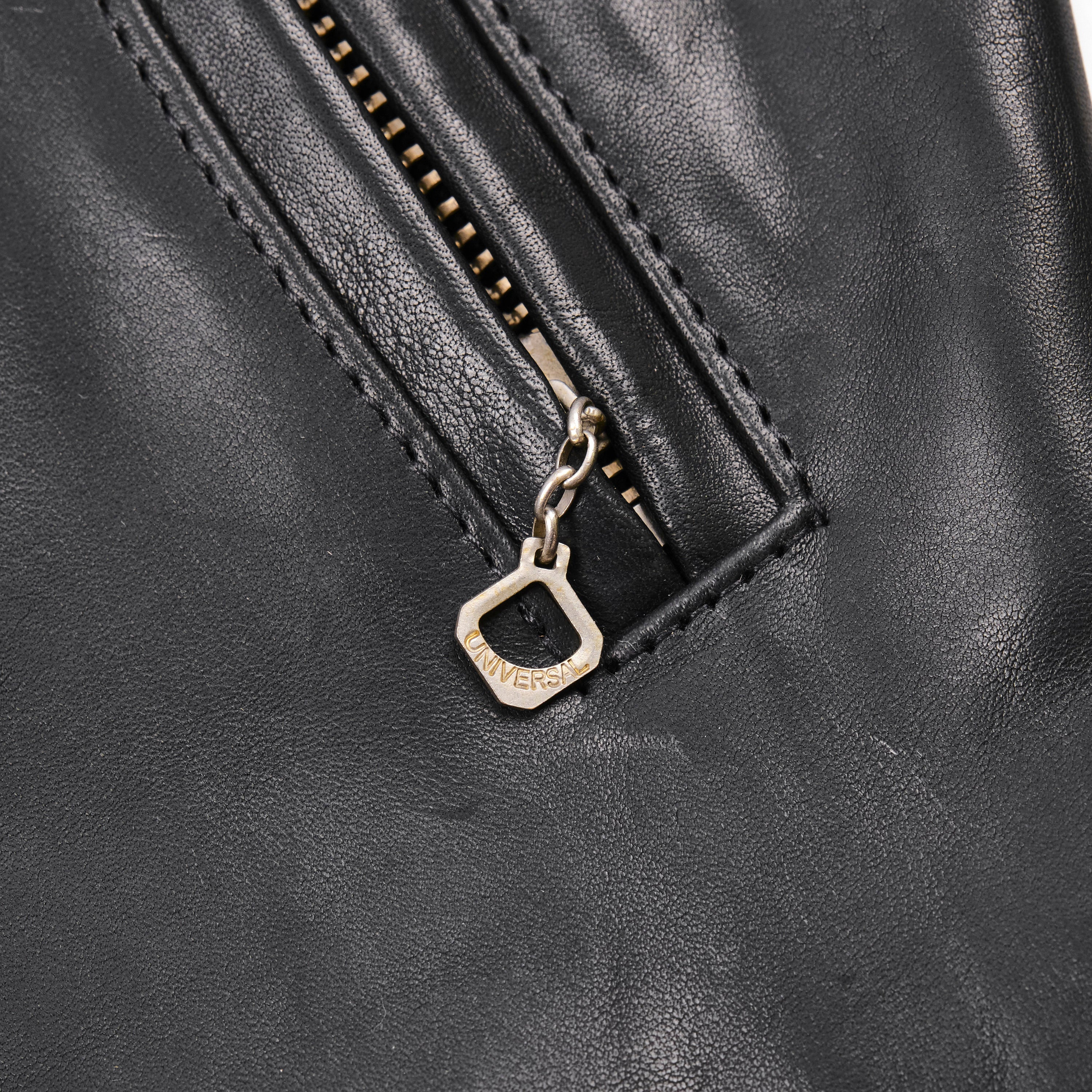 Mooch Moto Jacket Black Bull Leather