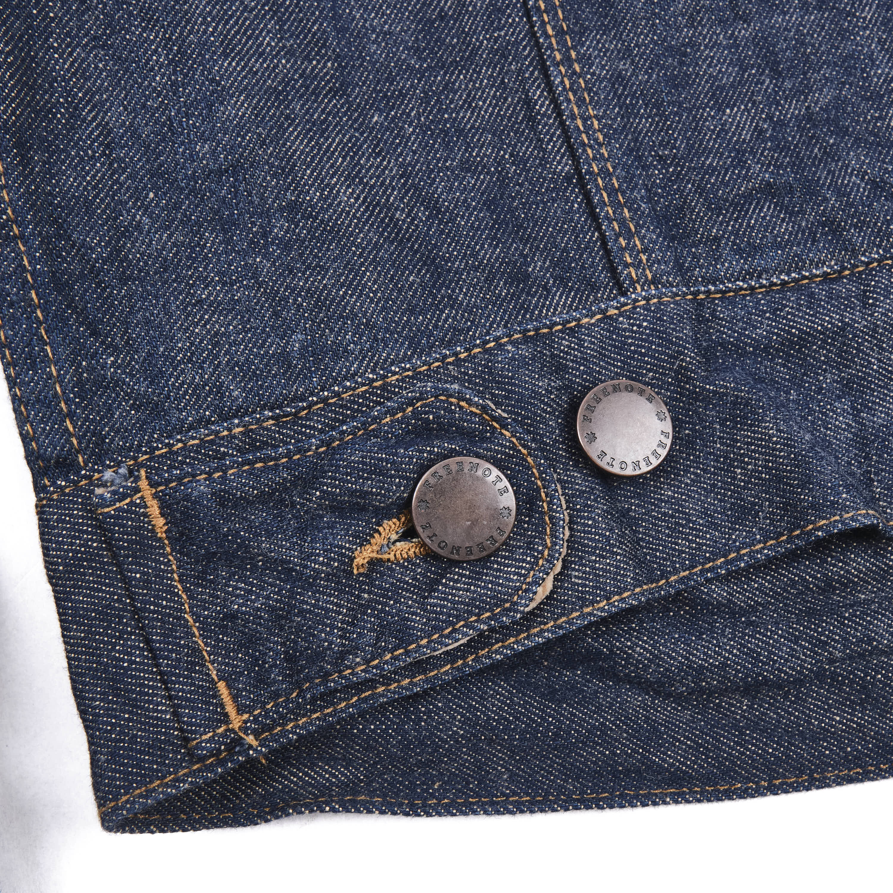 High Low 13 Ounce Natural Indigo Rinsed Jacket