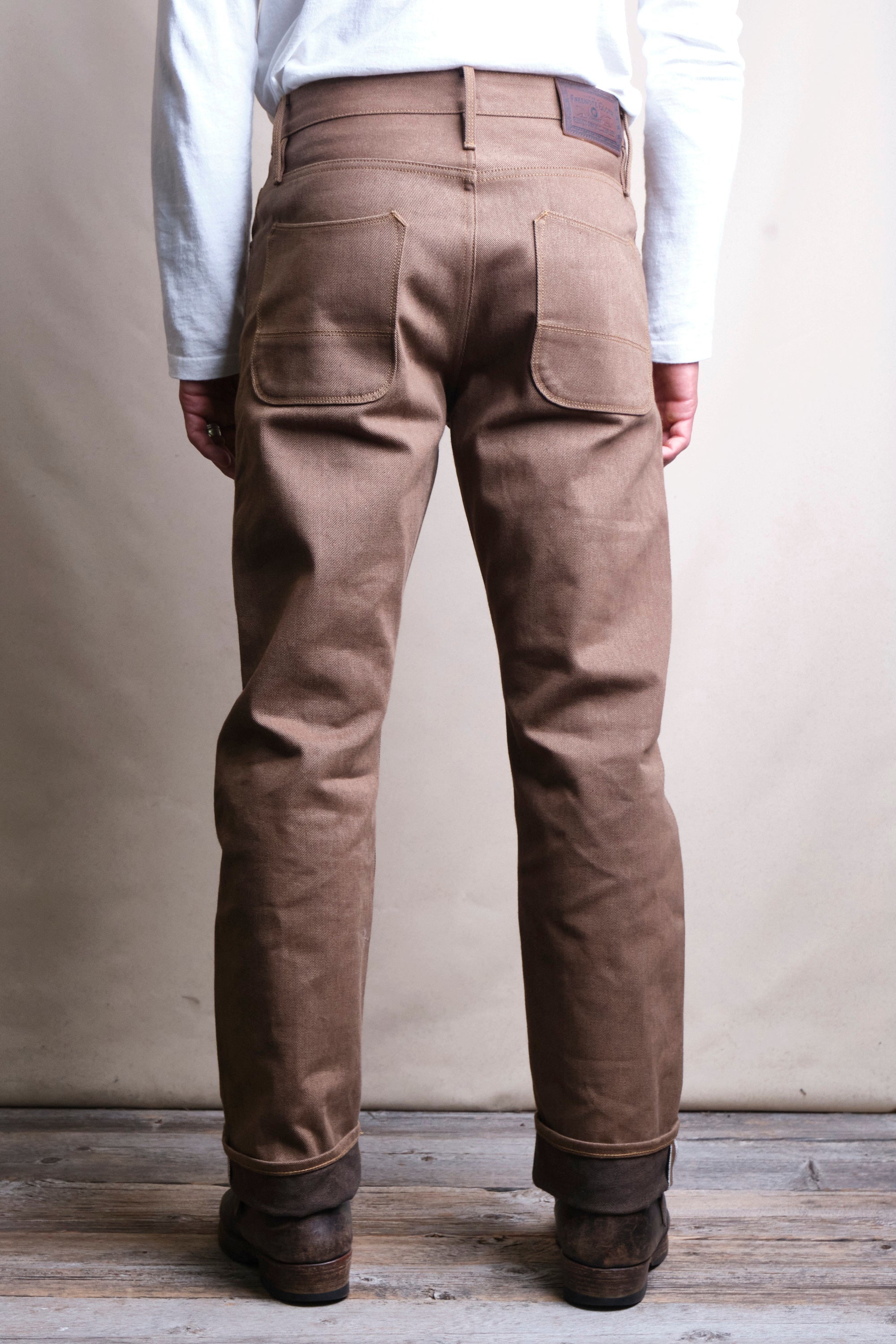 Belford Straight <span>15 ounce Brown Denim</span>