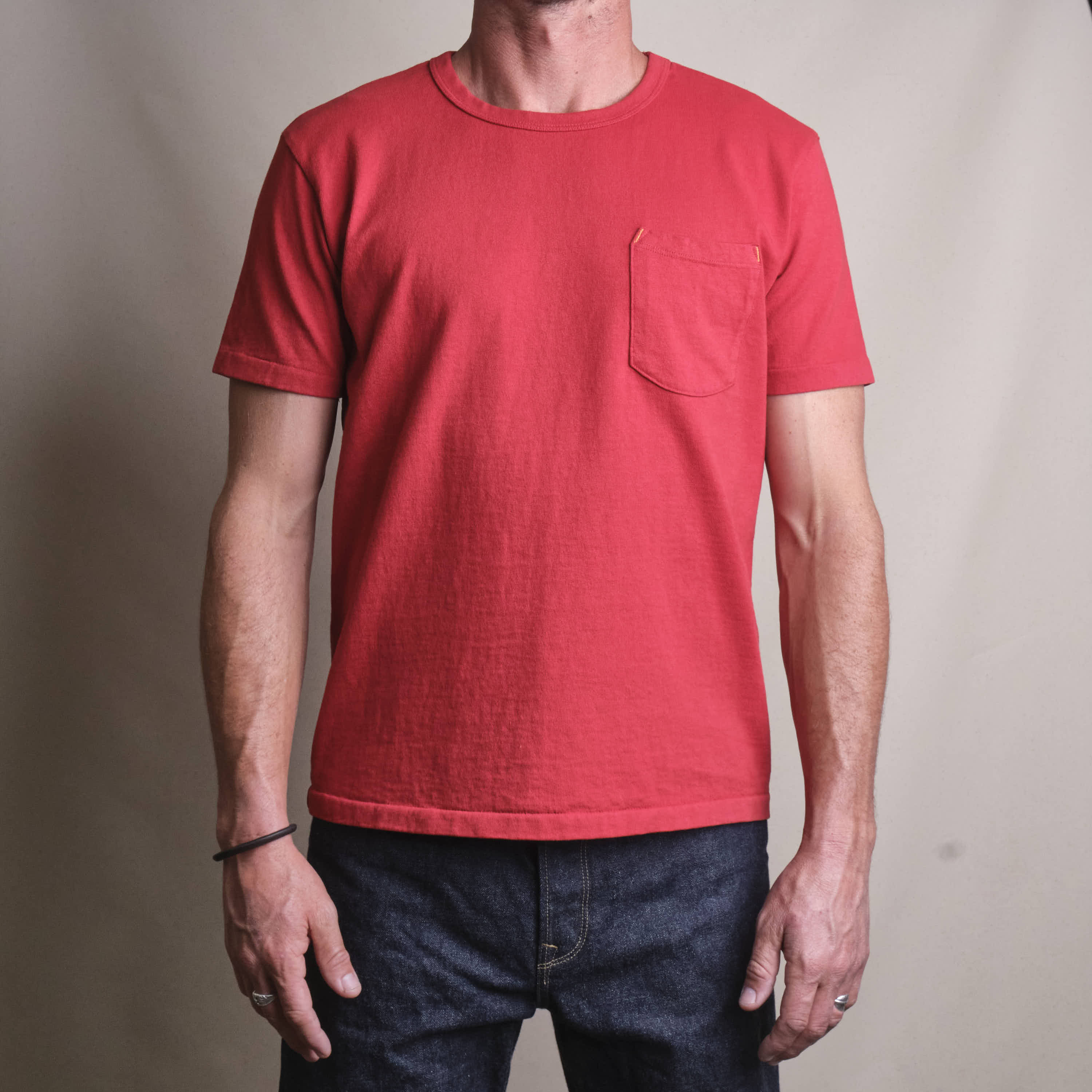 13 Ounce Pocket T-Shirt Vintage Red