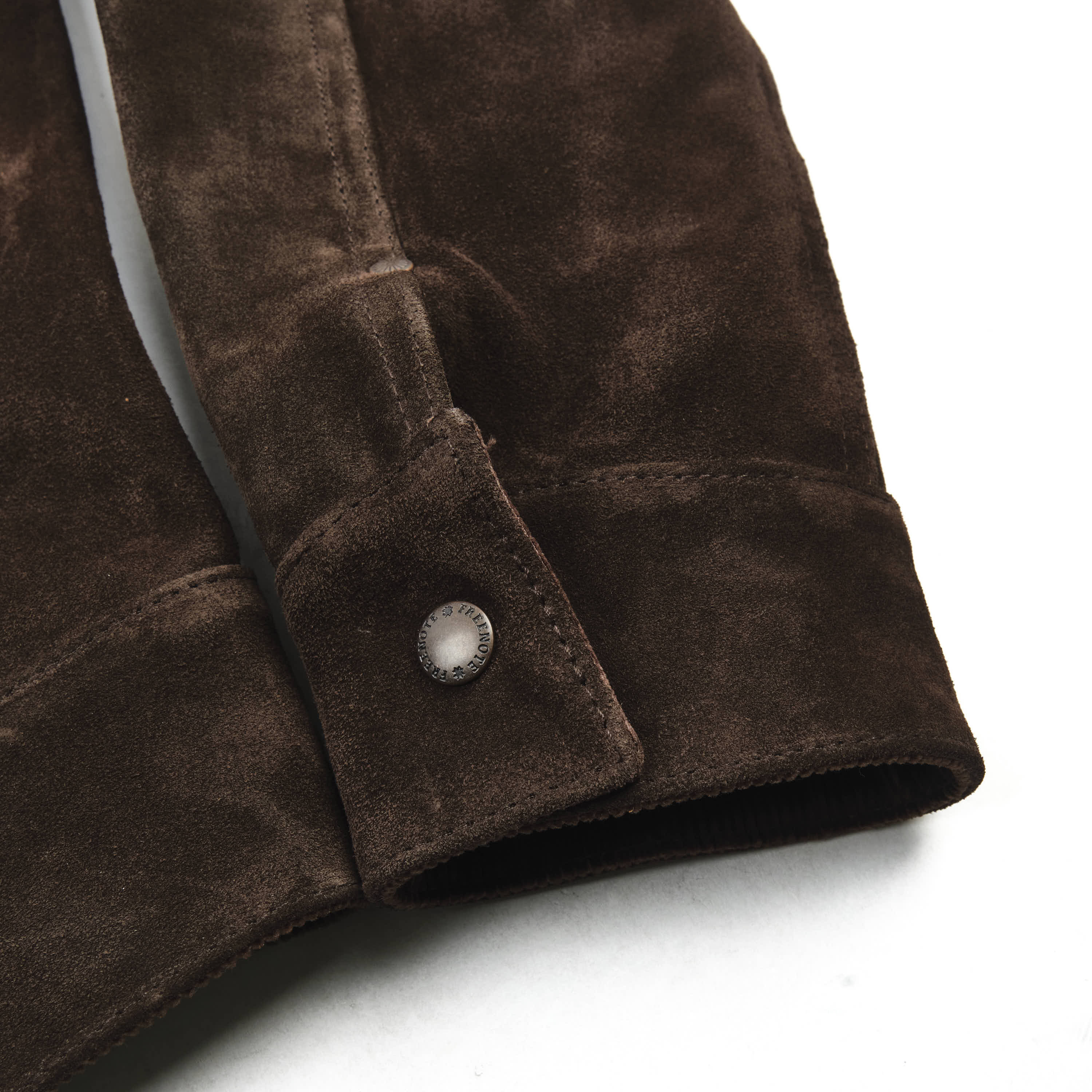 High Low 1.4mm Chocolate Suede Jacket