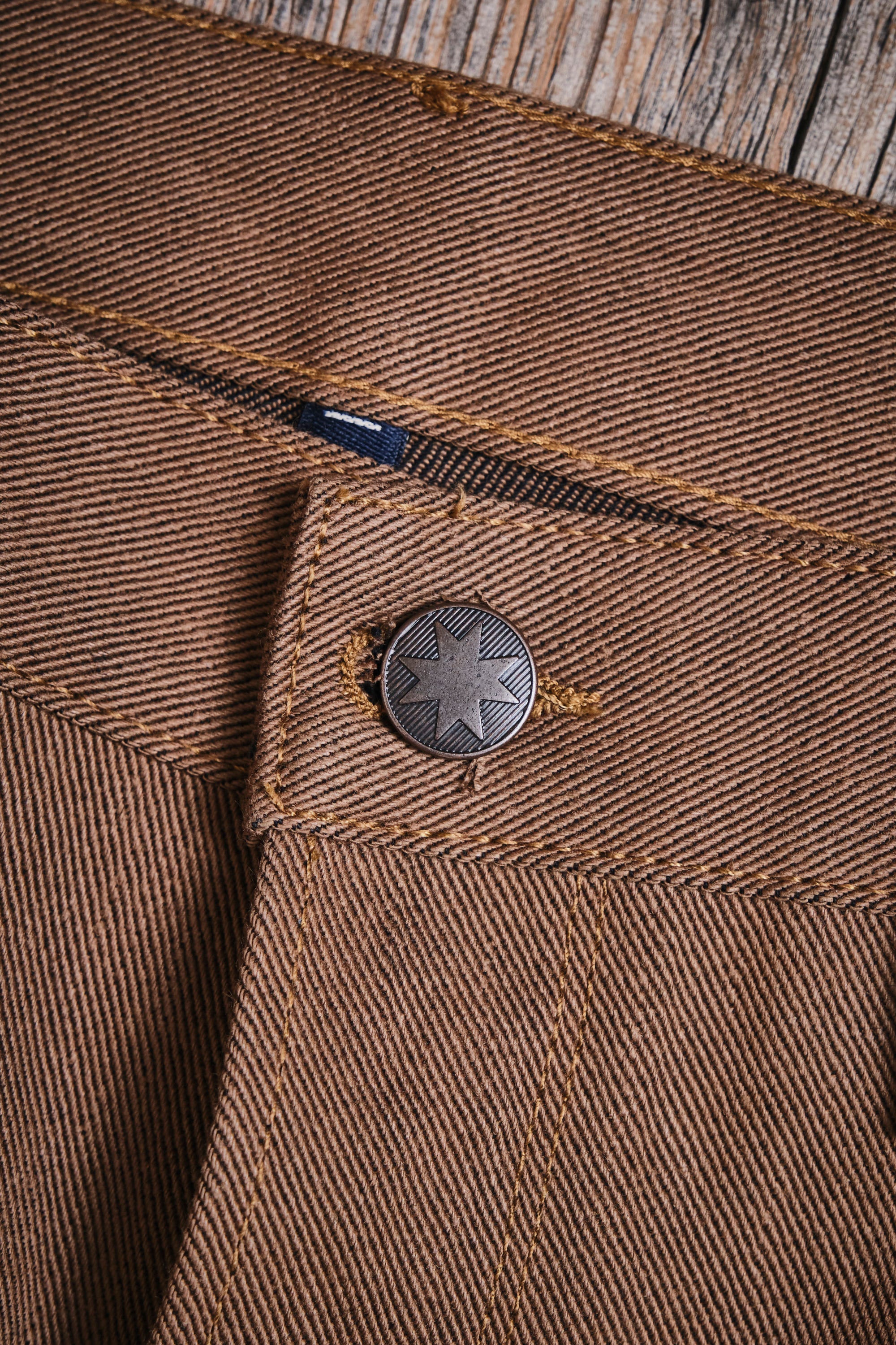 Modesto 15 Ounce Brown Denim