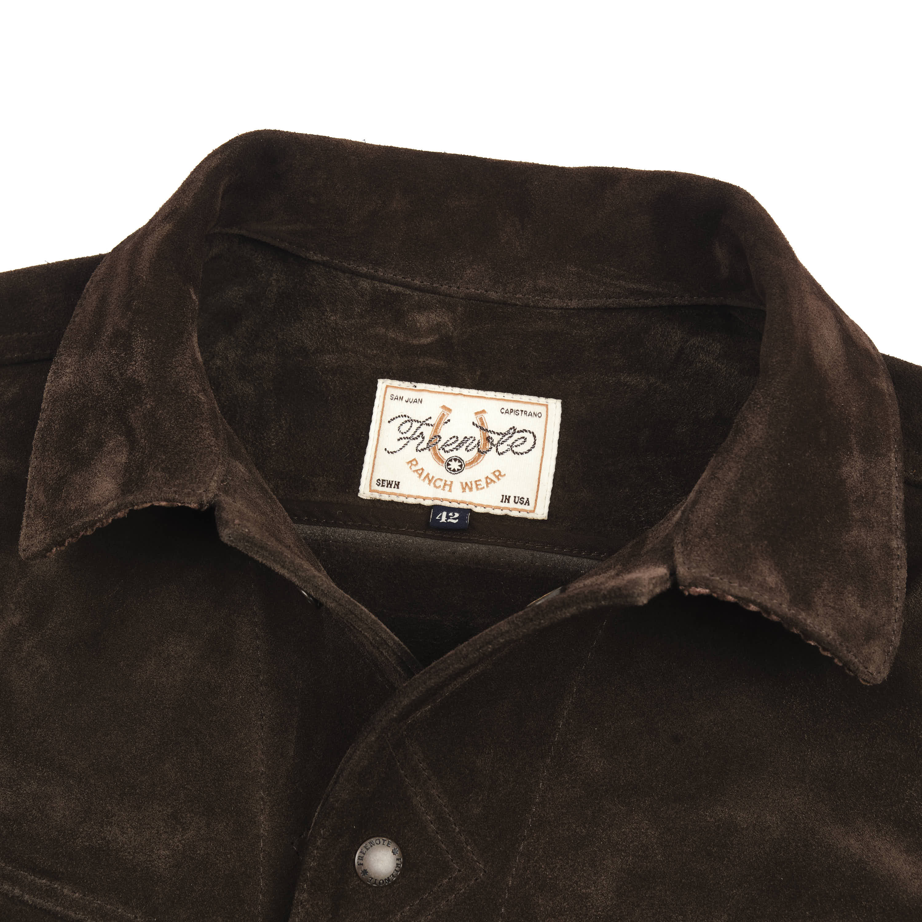 High Low 1.4mm Chocolate Suede Jacket