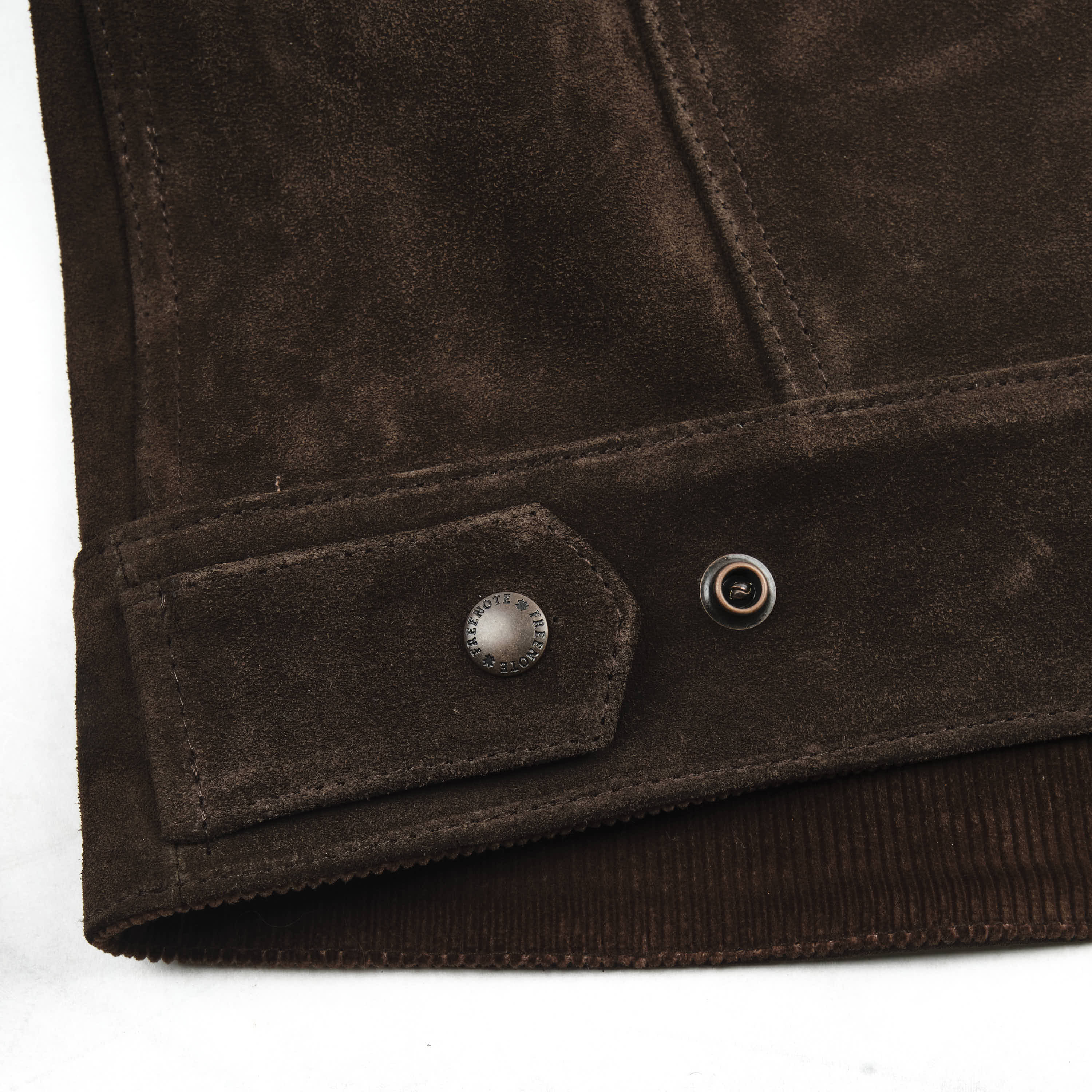 High Low 1.4mm Chocolate Suede Jacket