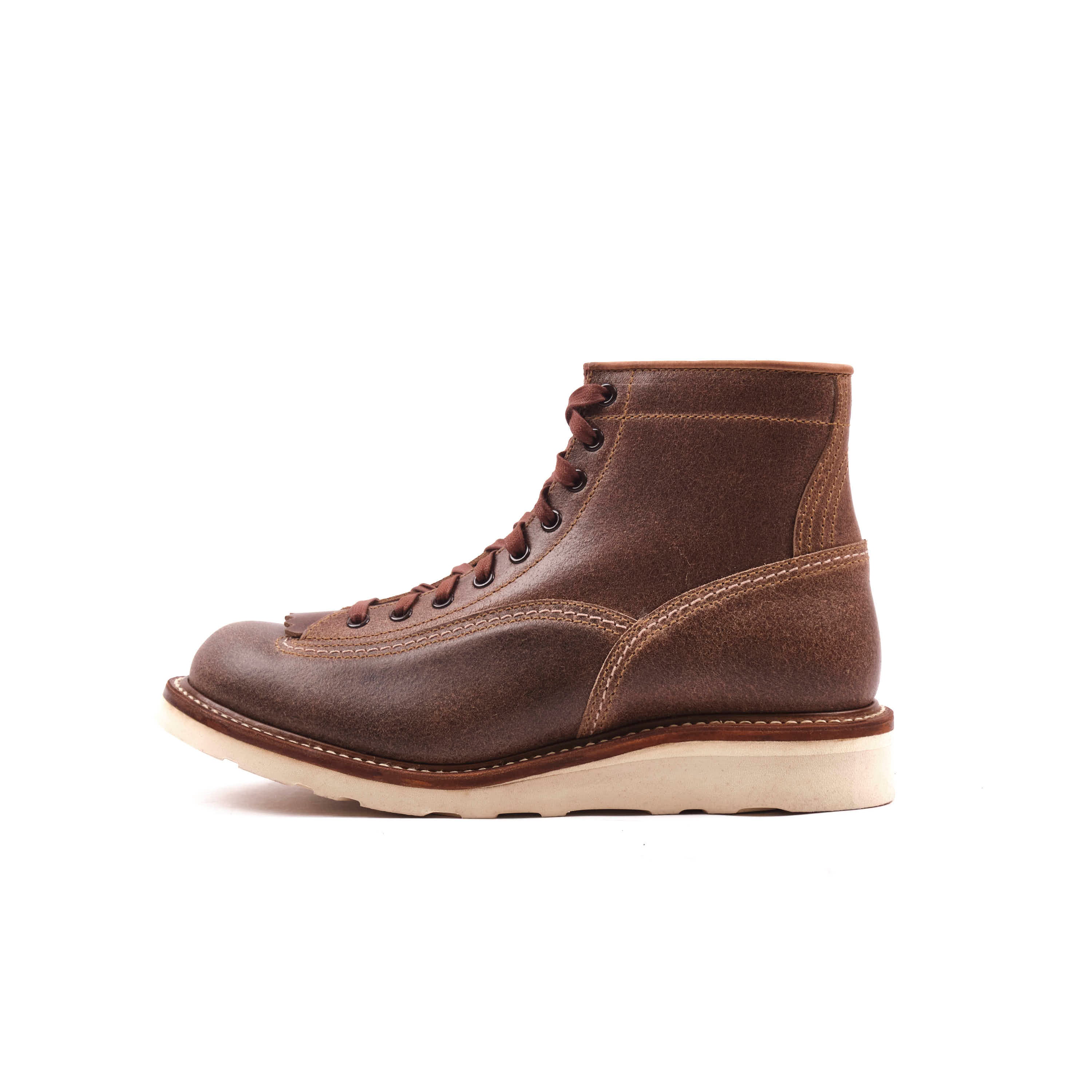John Lofgren Donkey Puncher Boots - Horween Natural Waxed Flesh