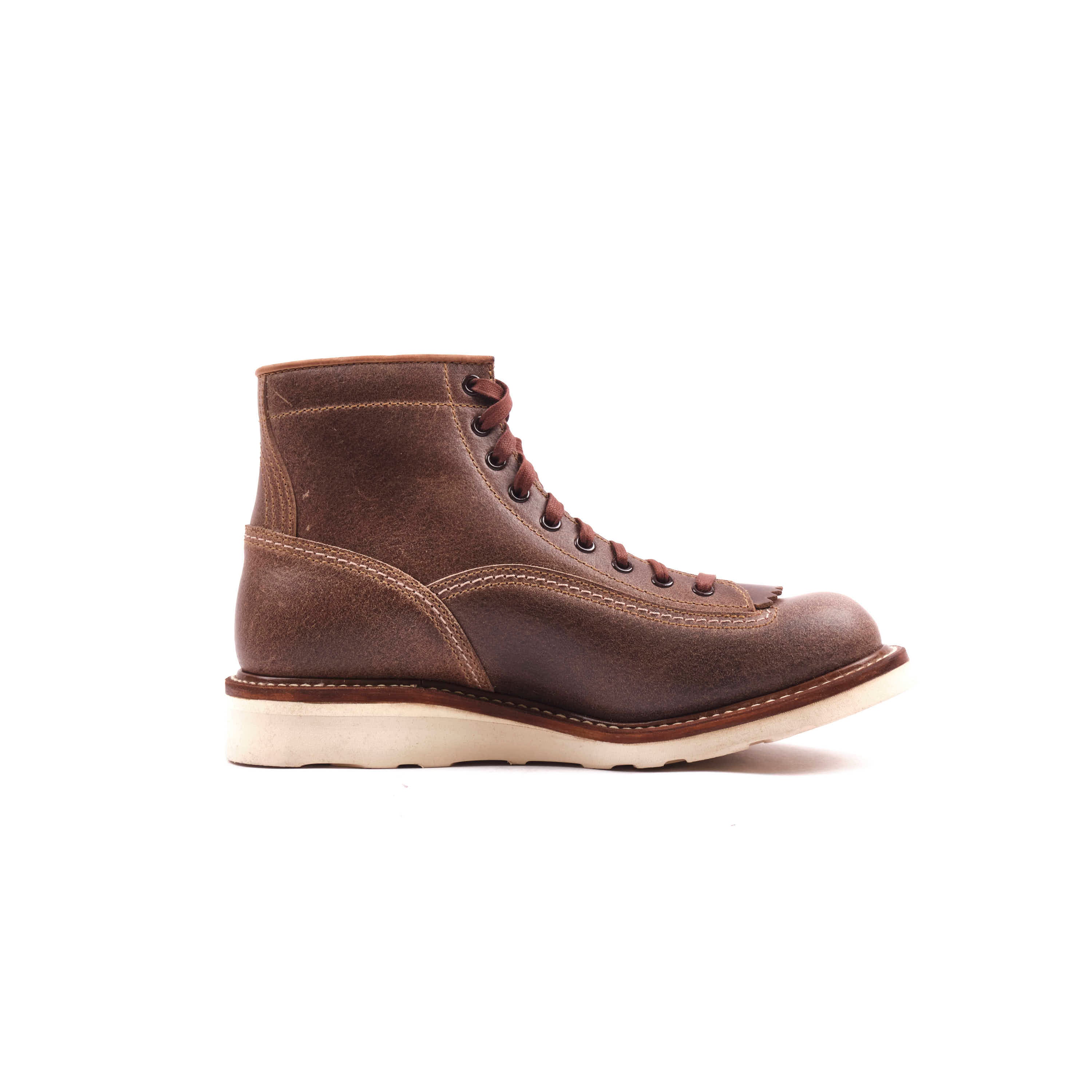 John Lofgren Donkey Puncher Boots - Horween Natural Waxed Flesh
