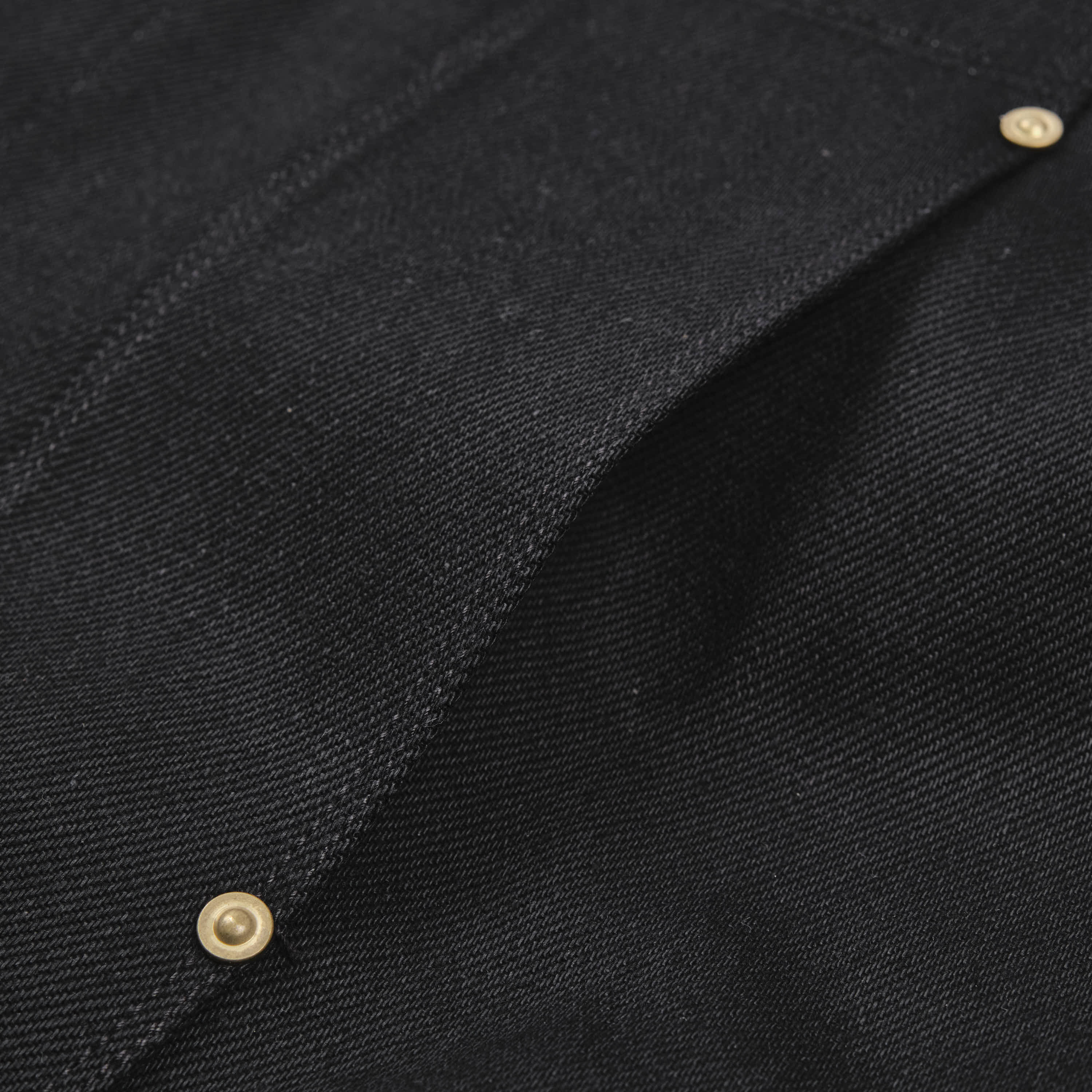 High Low 15.75 Ounce Black Denim Jacket