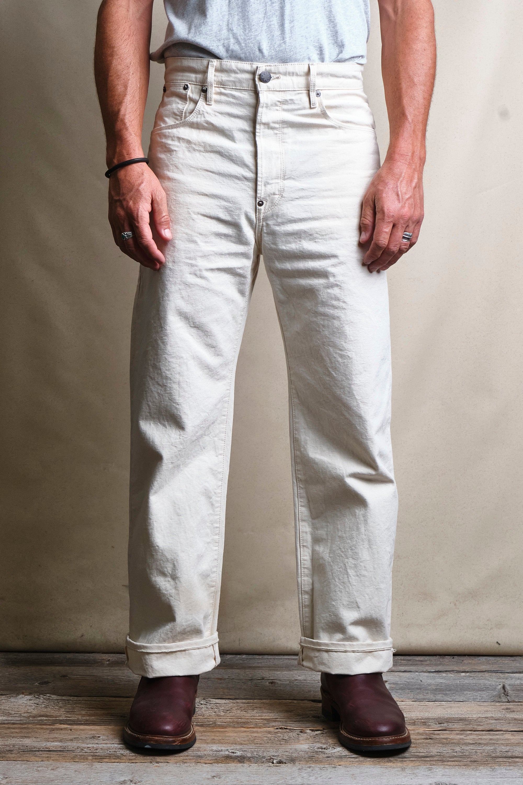 Modesto Buckleback 11 Ounce Natural Rinsed Canvas
